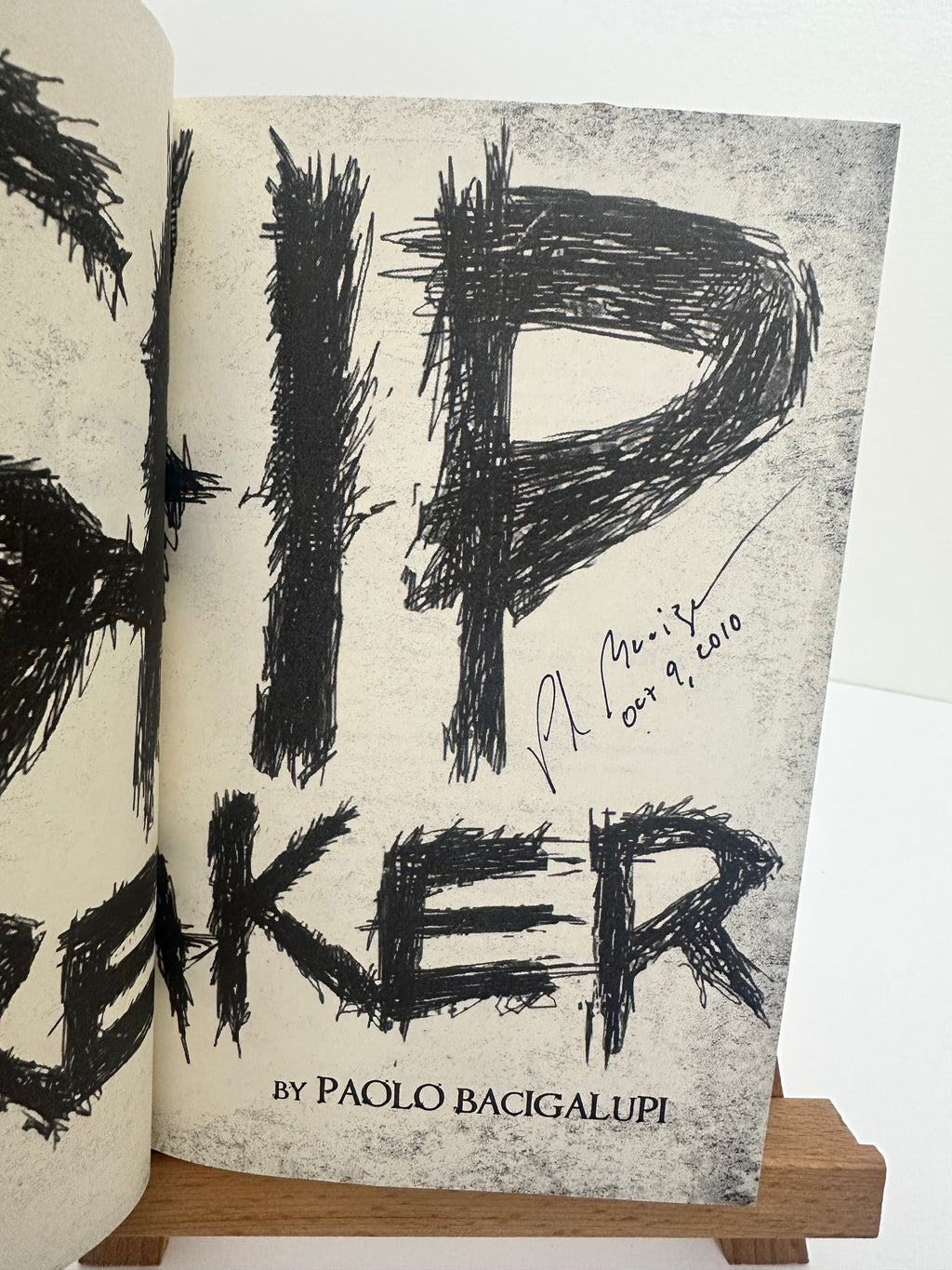 Ship Breaker SIGNED by Paolo Bacigalupi