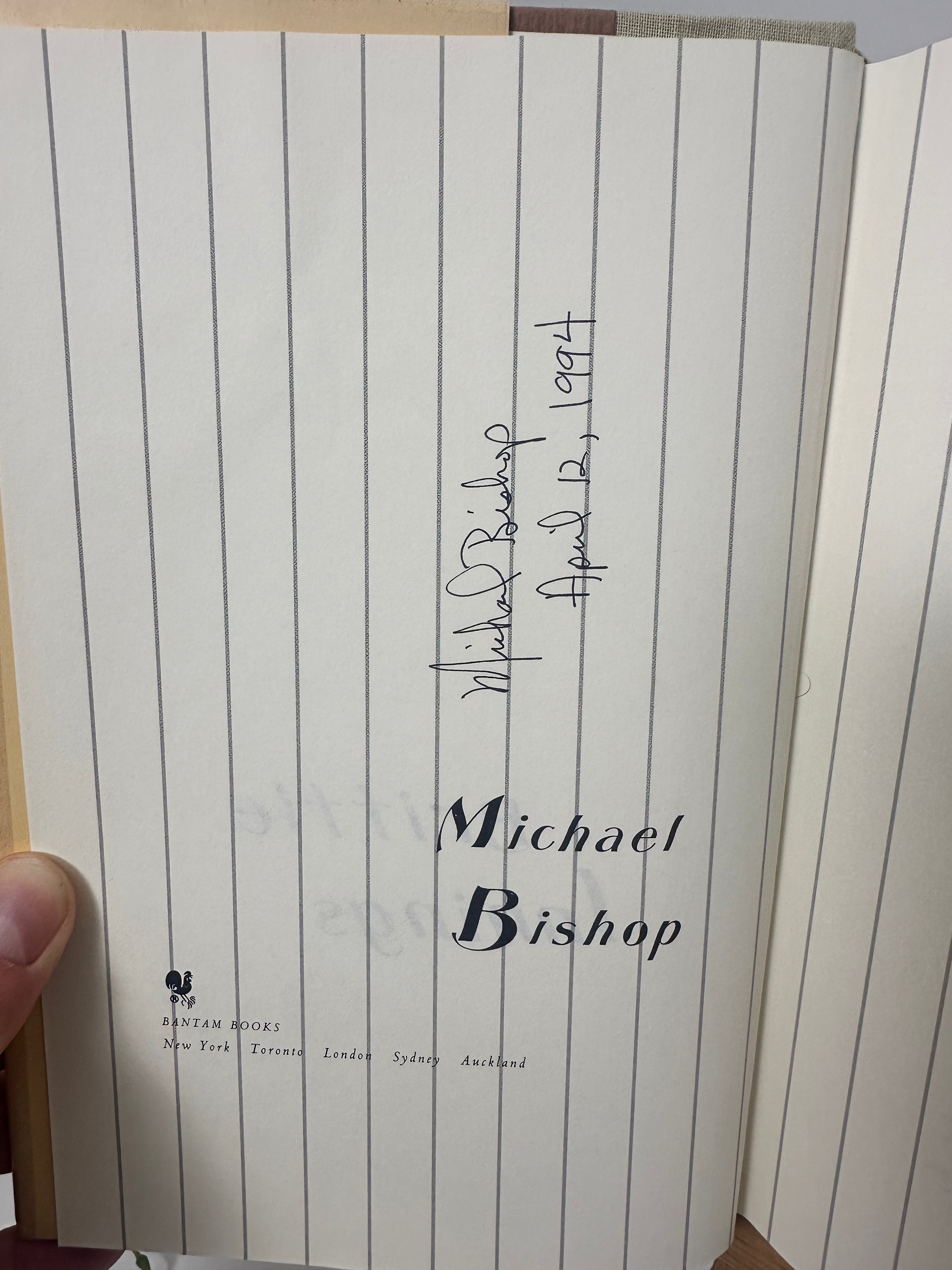 Brittle Innings DOUBLE SIGNED by Michael Bishop