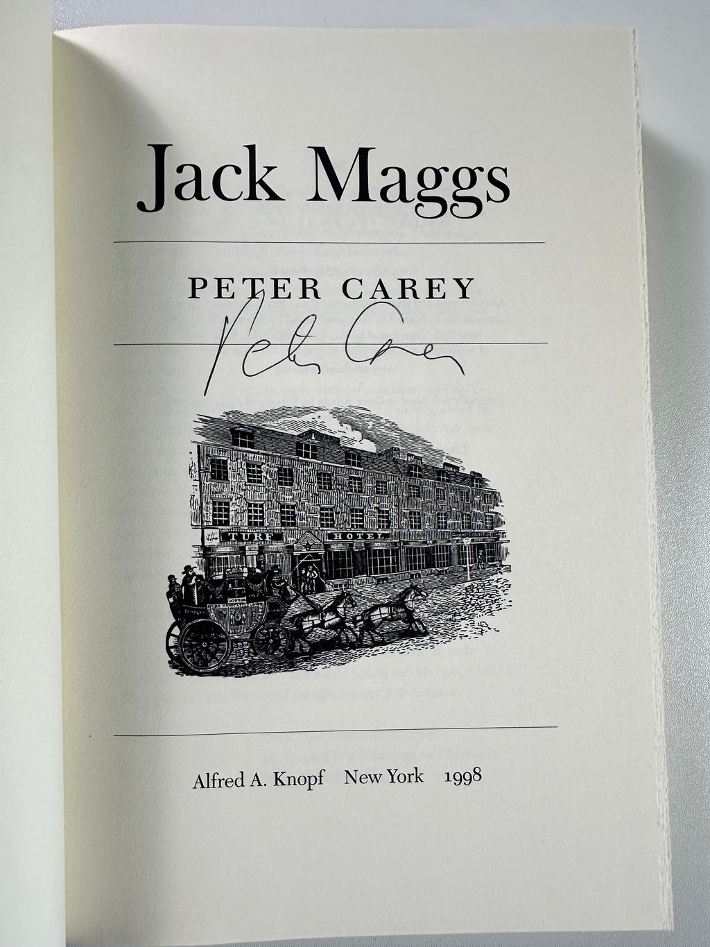 Jack Maggs SIGNED by Peter Carey