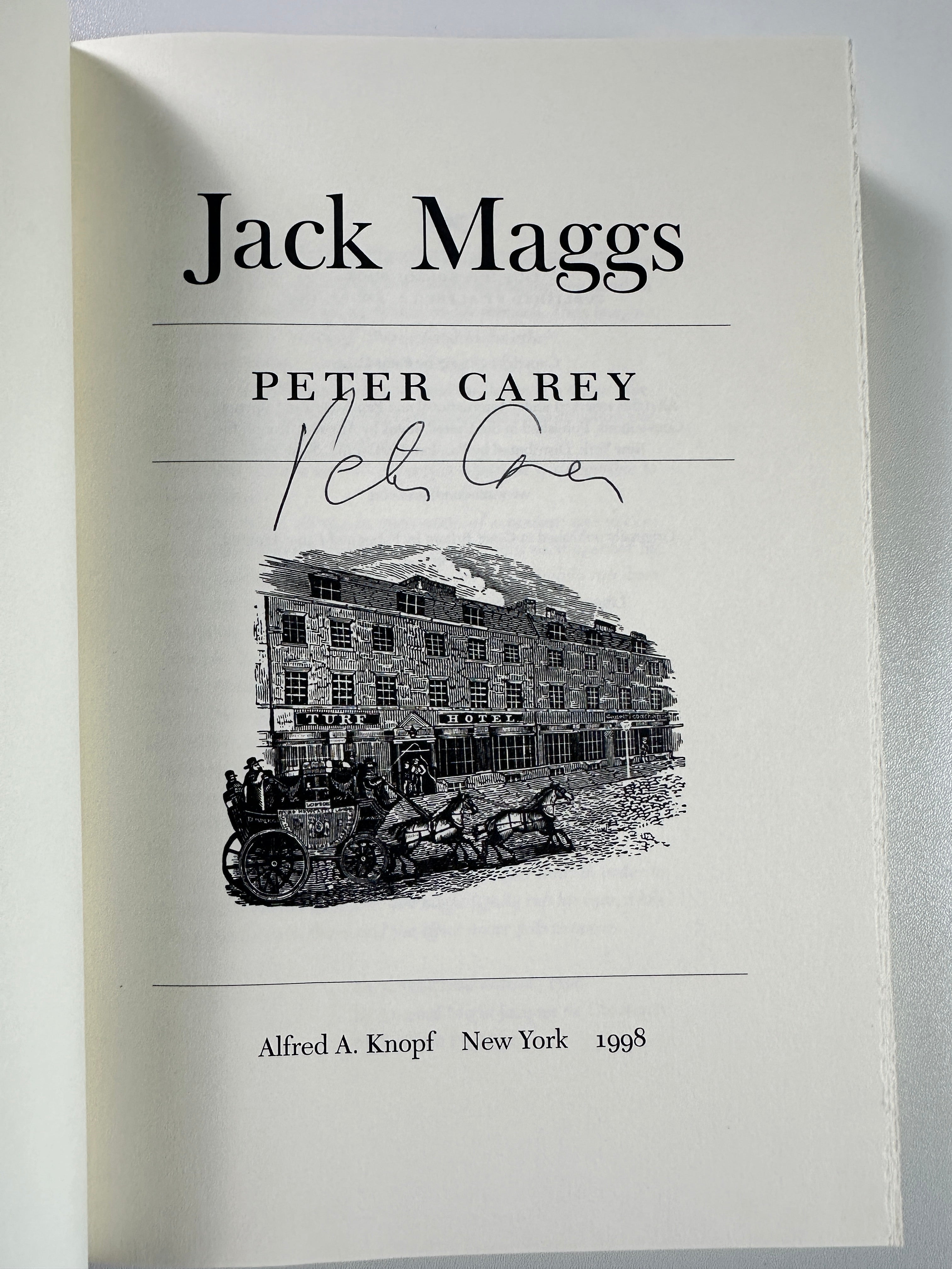 Jack Maggs SIGNED by Peter Carey