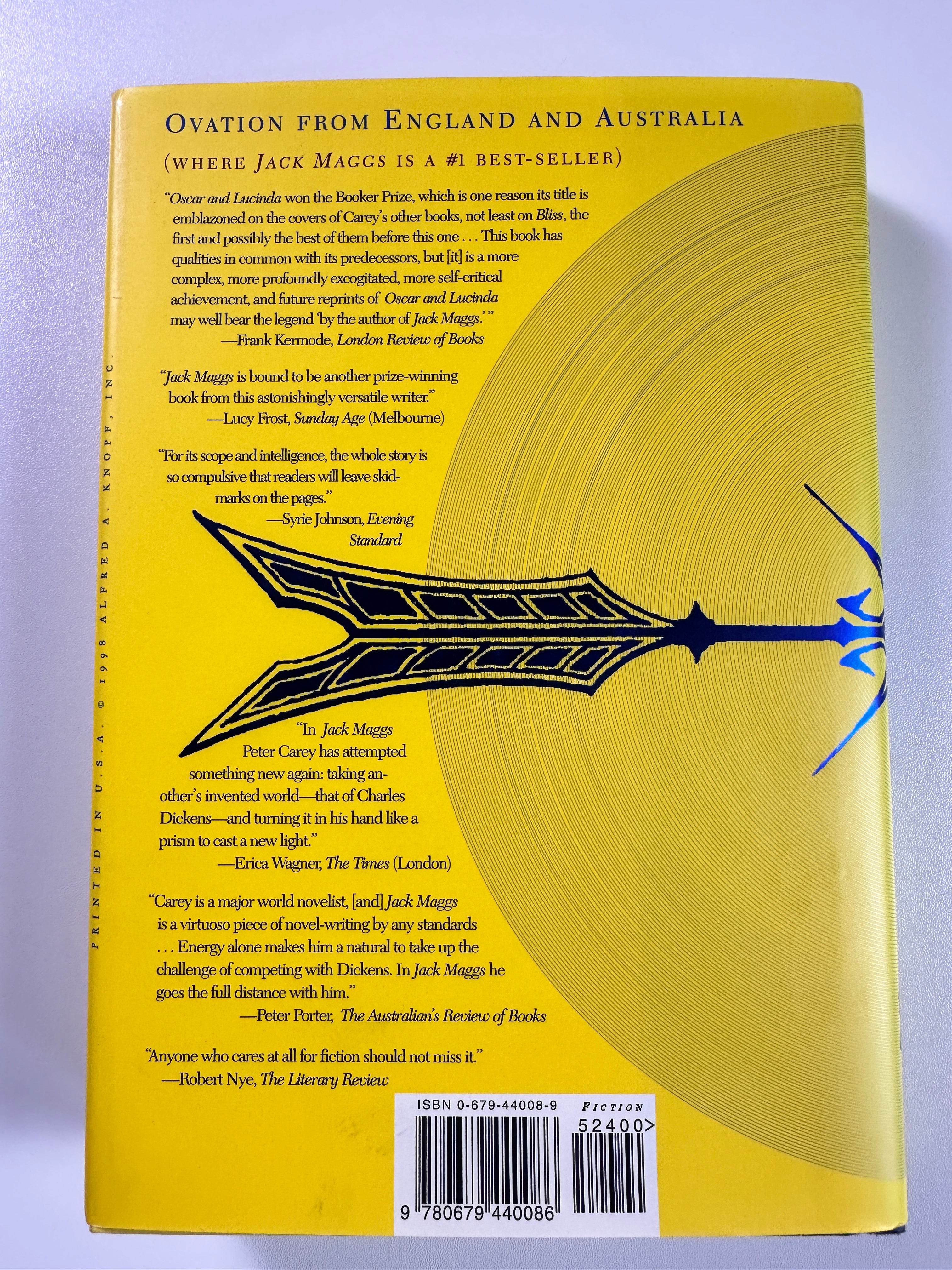 Jack Maggs SIGNED by Peter Carey
