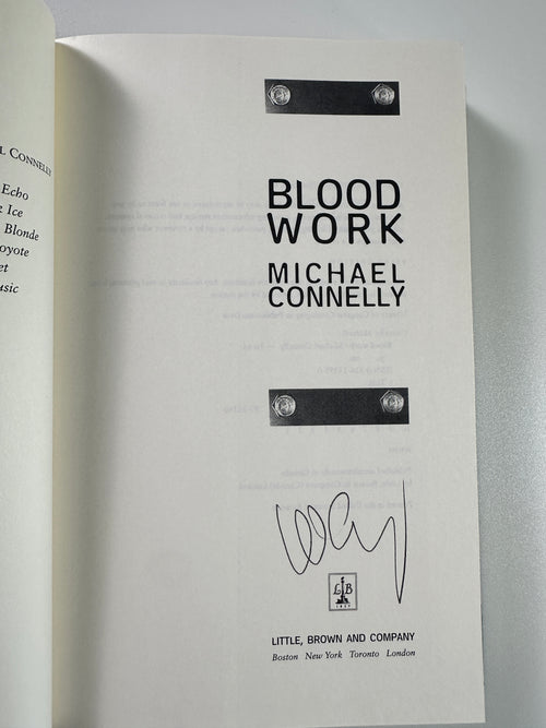 Blood Work SIGNED by Michael Connelly