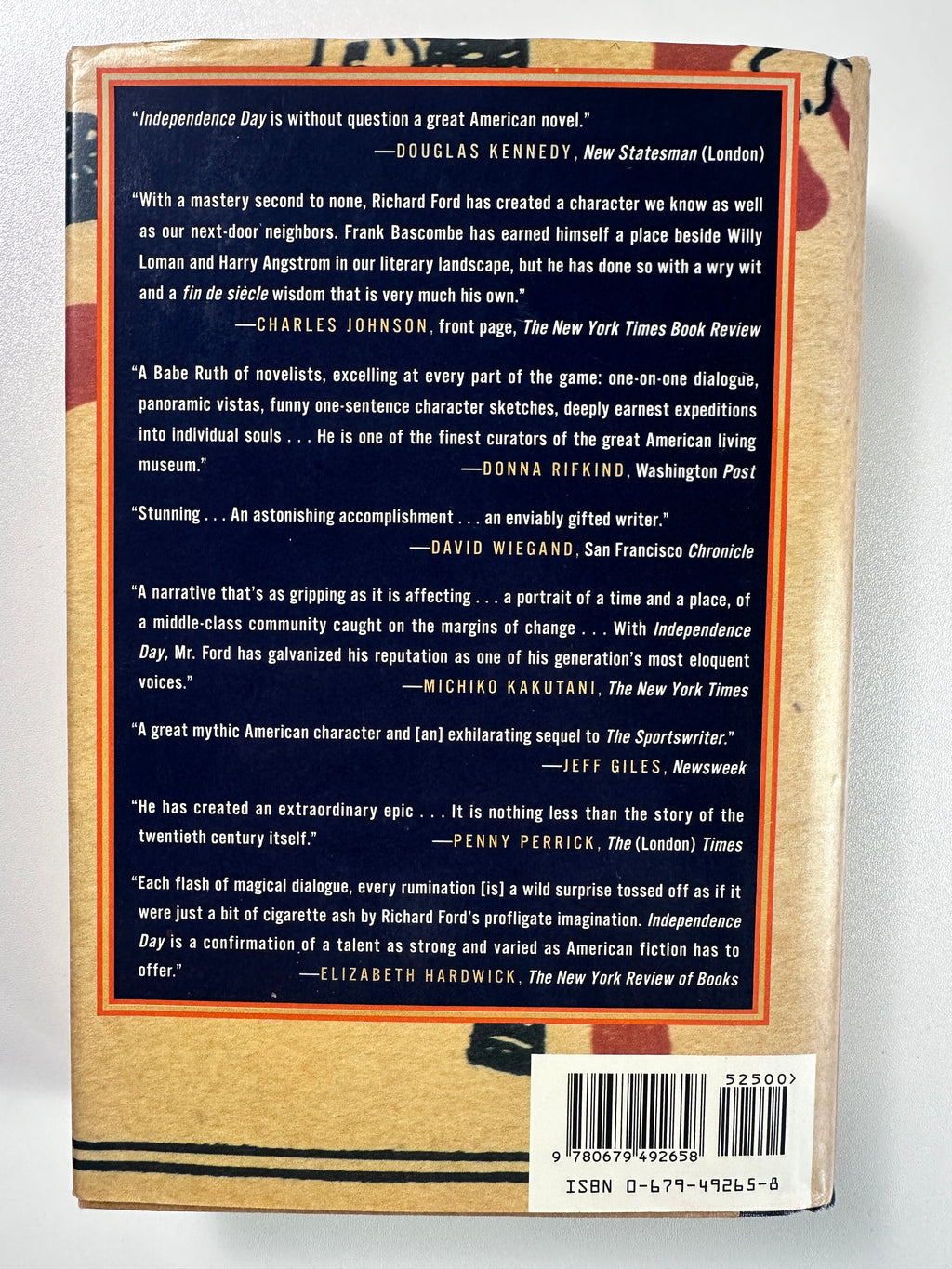 Independence Day: A Novel SIGNED by Richard Ford