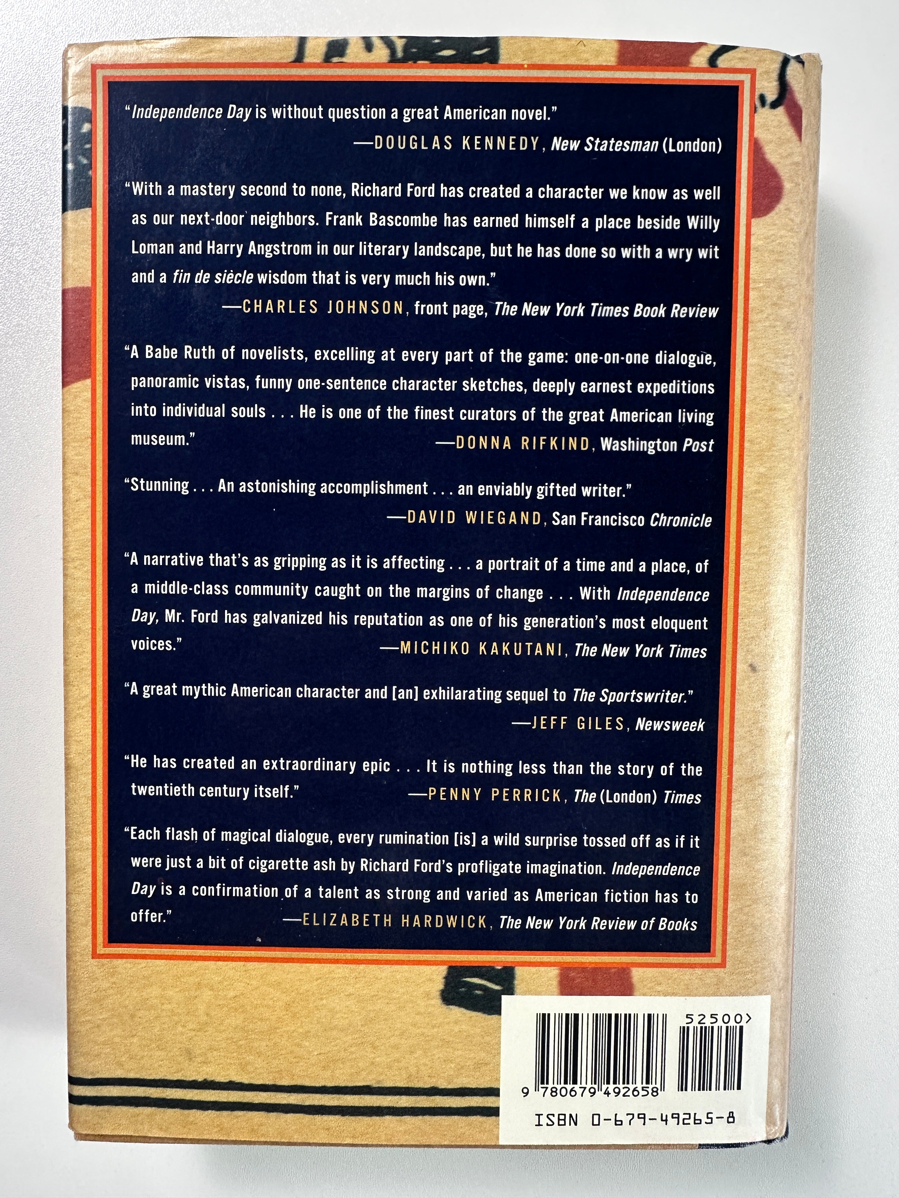 Independence Day: A Novel SIGNED by Richard Ford