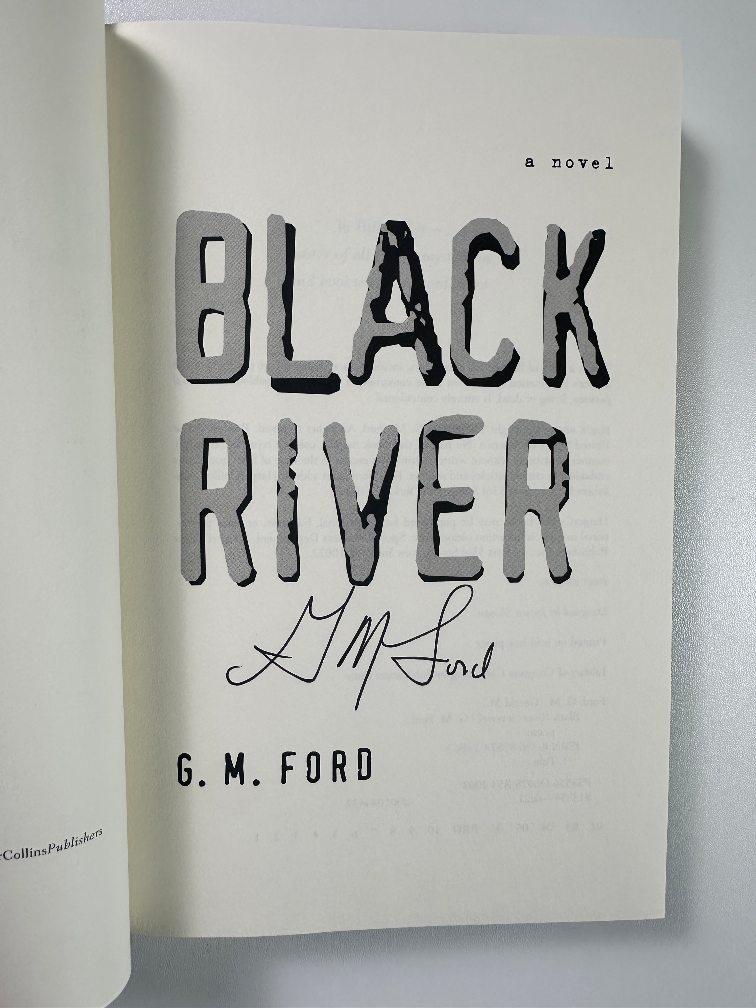 Black River: A Novel SIGNED by G.M. Ford