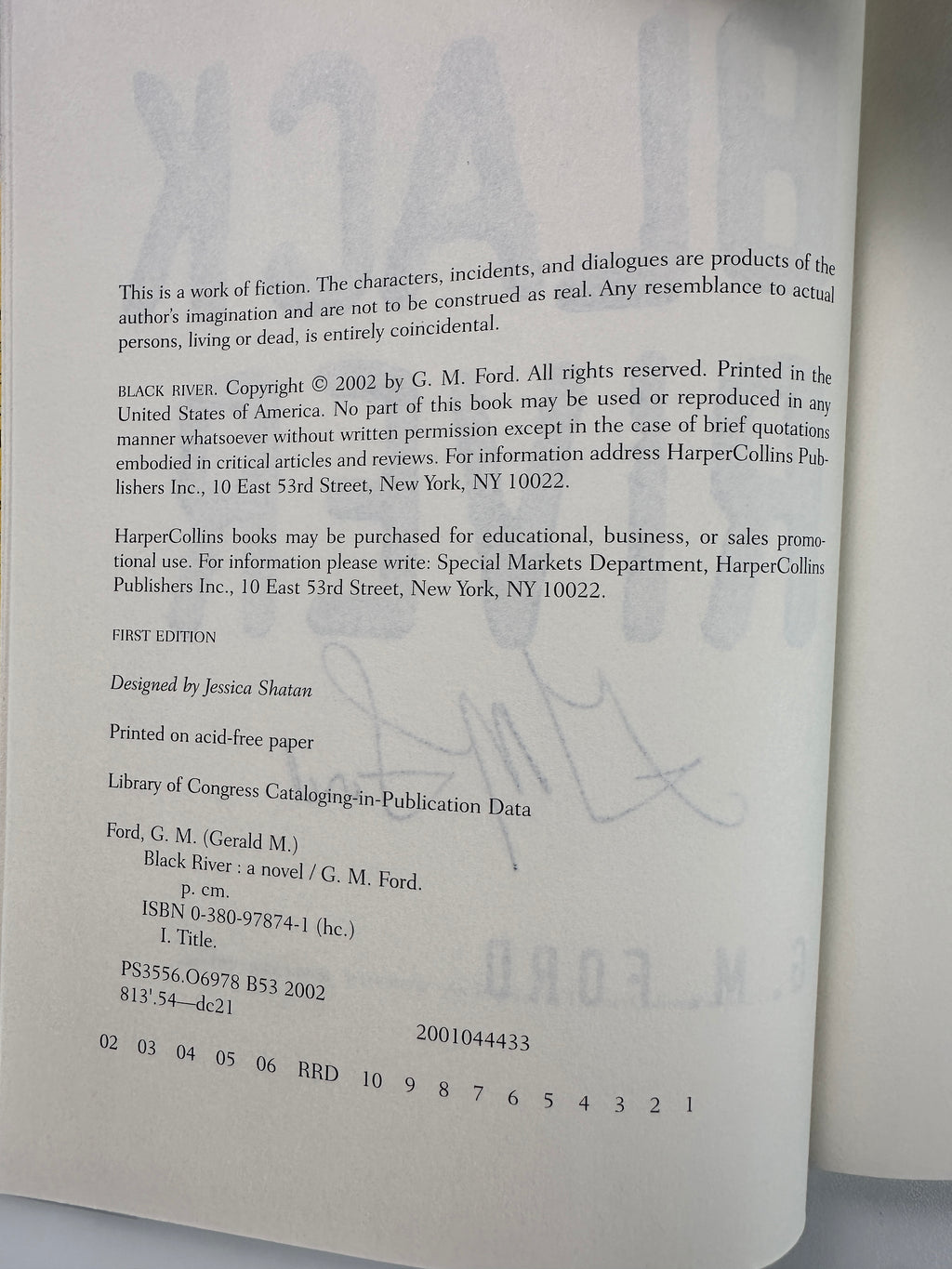 Black River: A Novel SIGNED by G.M. Ford