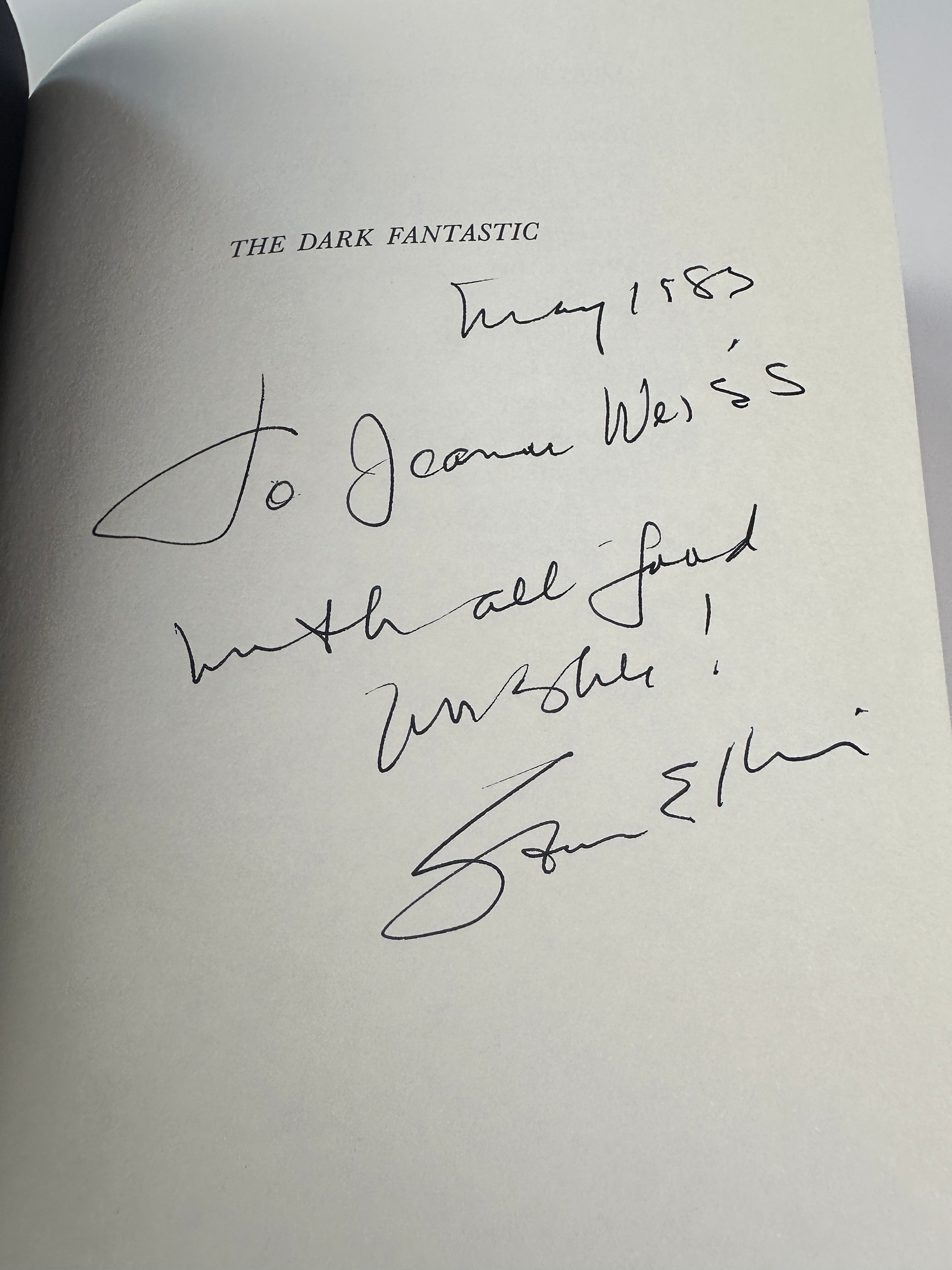 The Dark Fantastic SIGNED by Stanley Ellin
