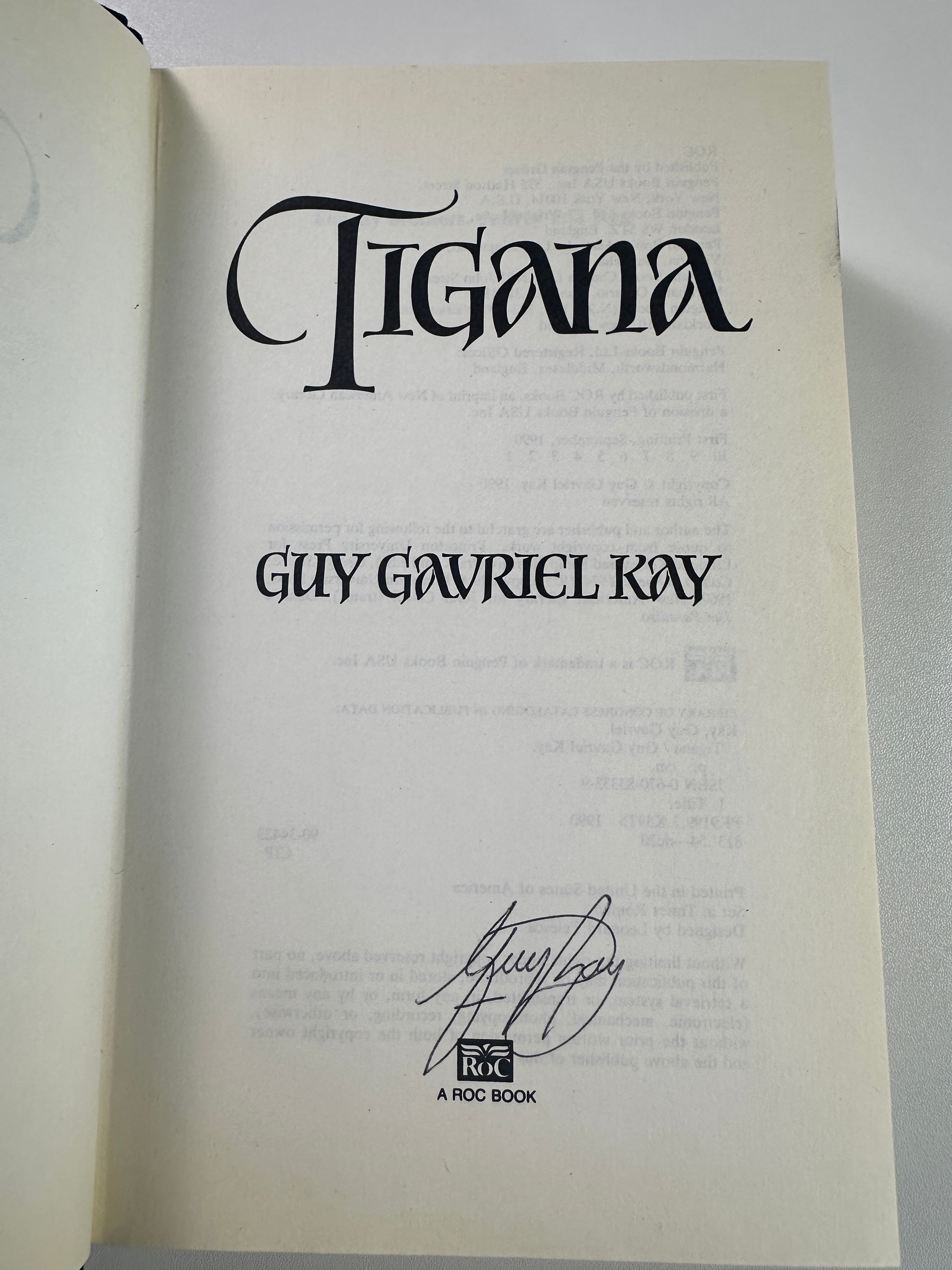 Tigana SIGNED by Guy Gavriel Kay
