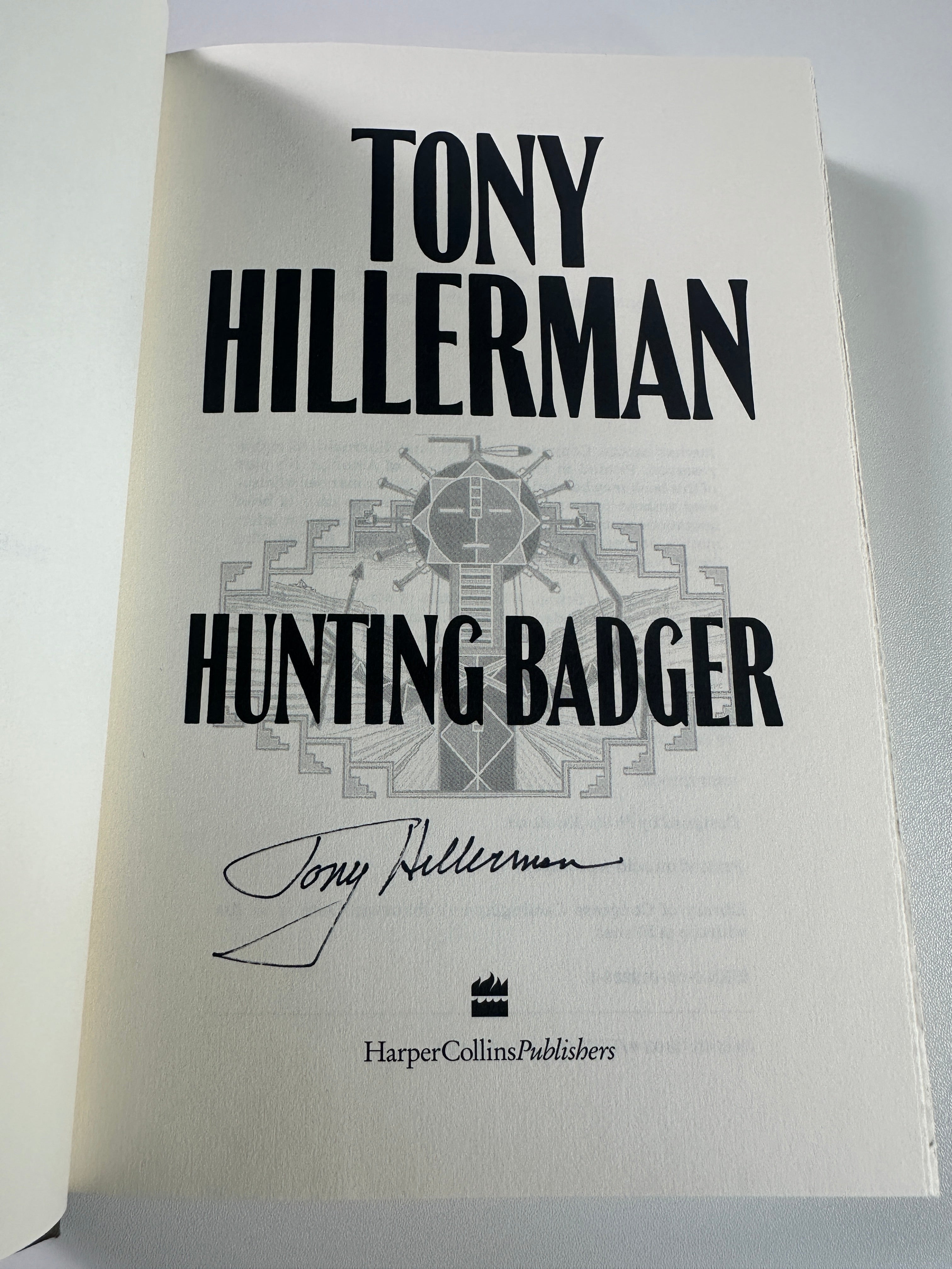 Hunting Badger (A Leaphorn and Chee Novel) SIGNED by Tony Hillerman