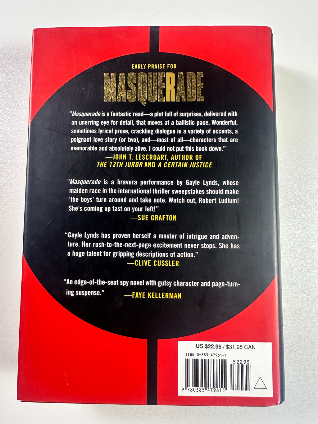 Masquerade SIGNED by Gayle Lynds