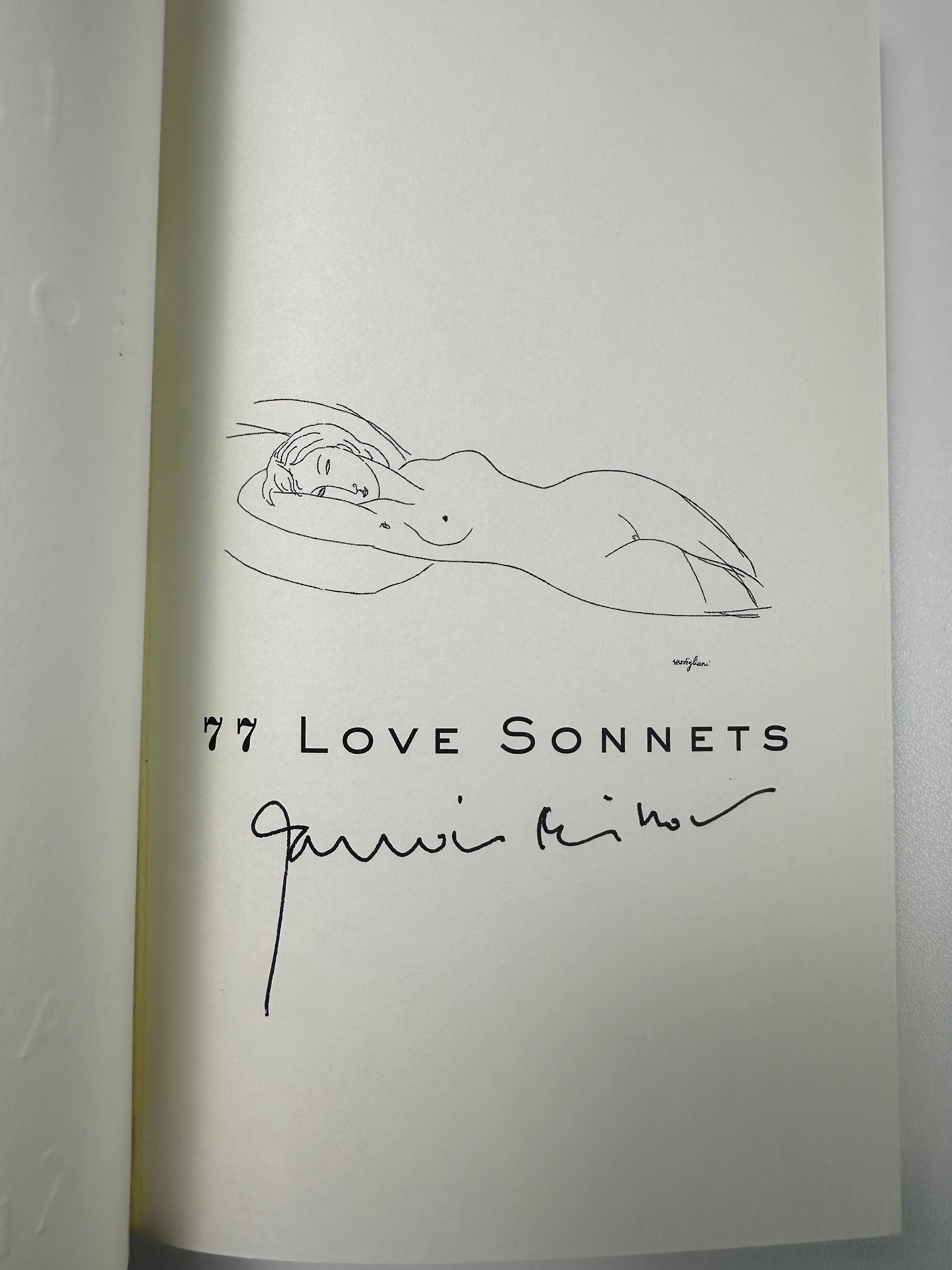 77 Love Sonnets SIGNED by Garrison Keillor