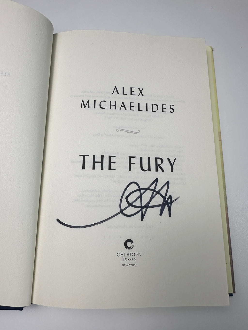The Fury SIGNED by Alex Michaelides