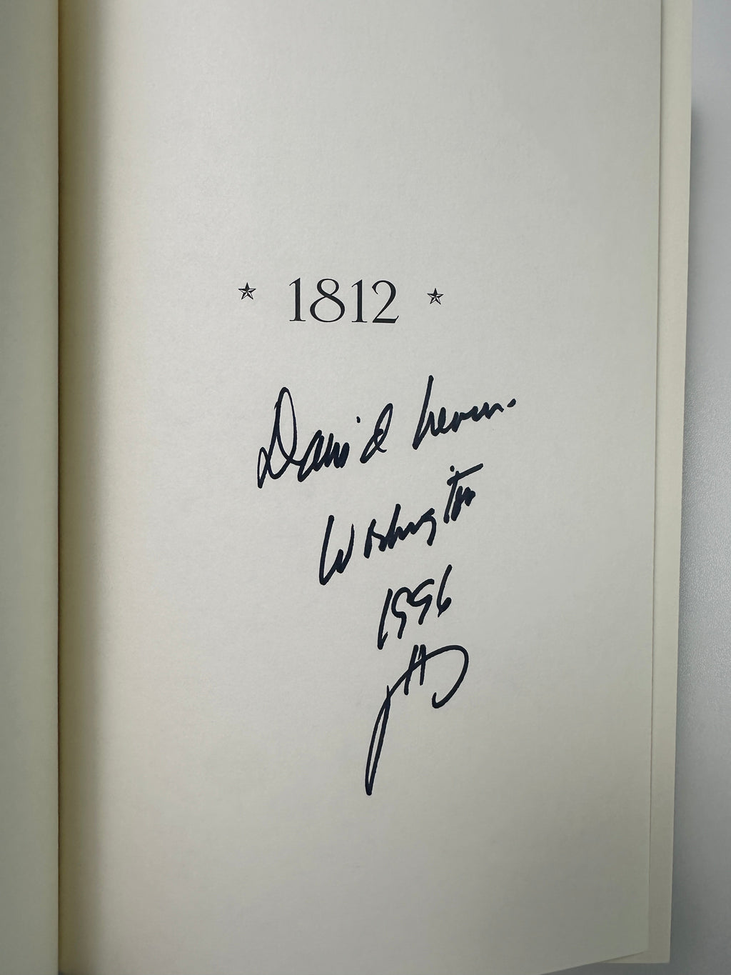 1812: A Novel SIGNED by David Nevin