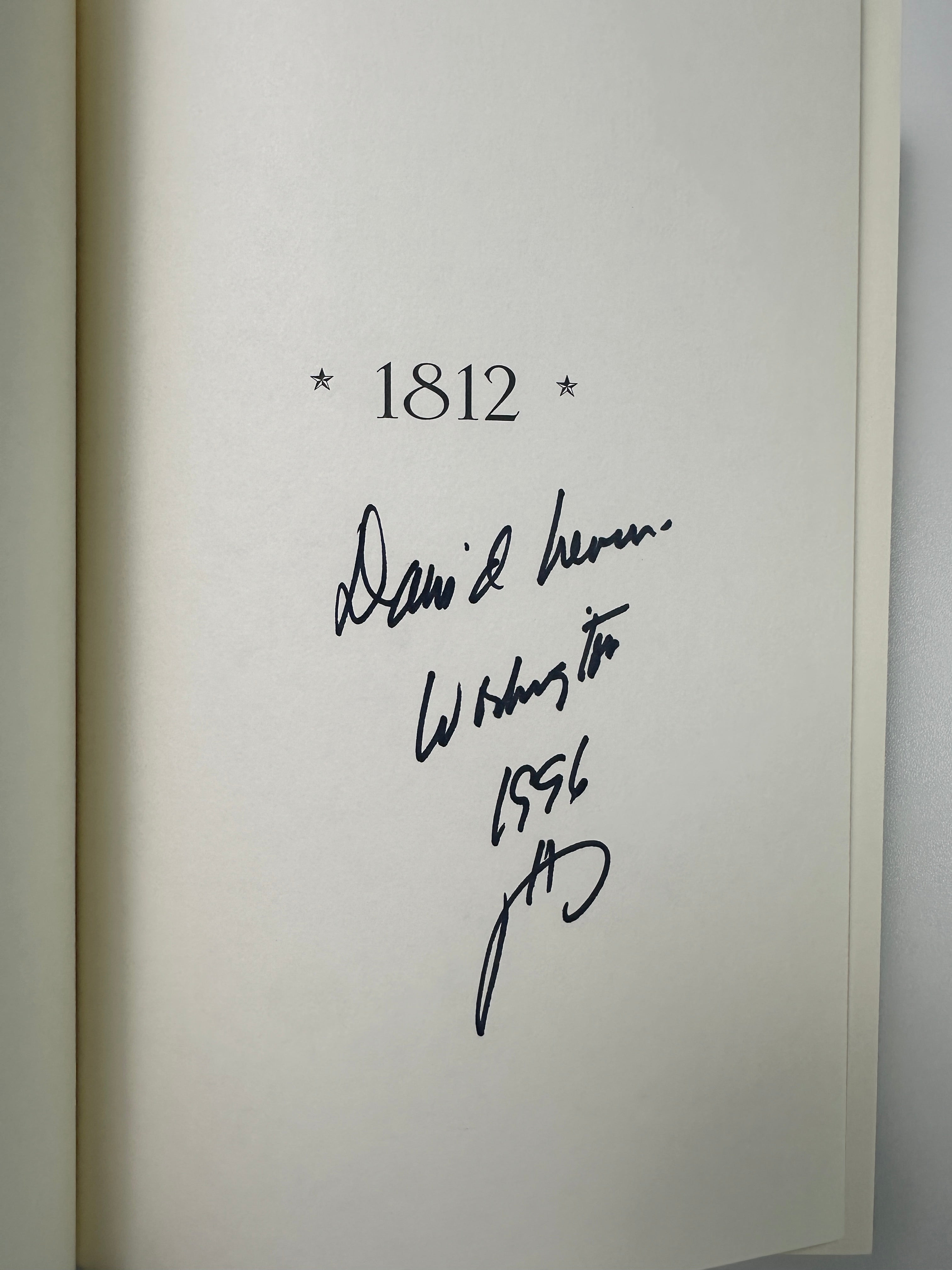 1812: A Novel SIGNED by David Nevin