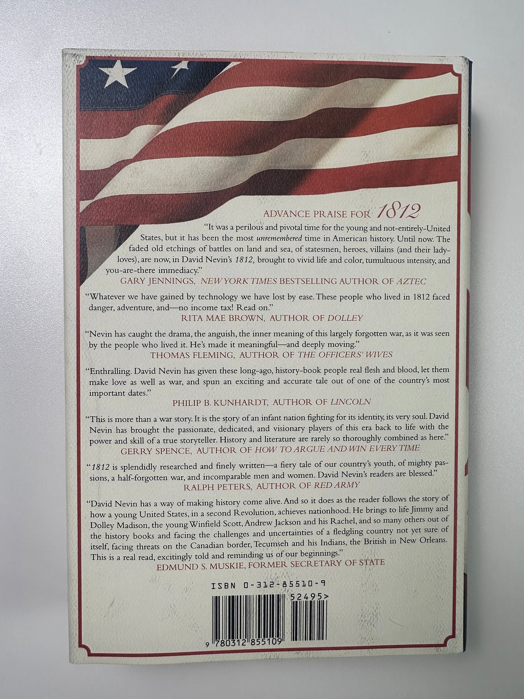 1812: A Novel SIGNED by David Nevin