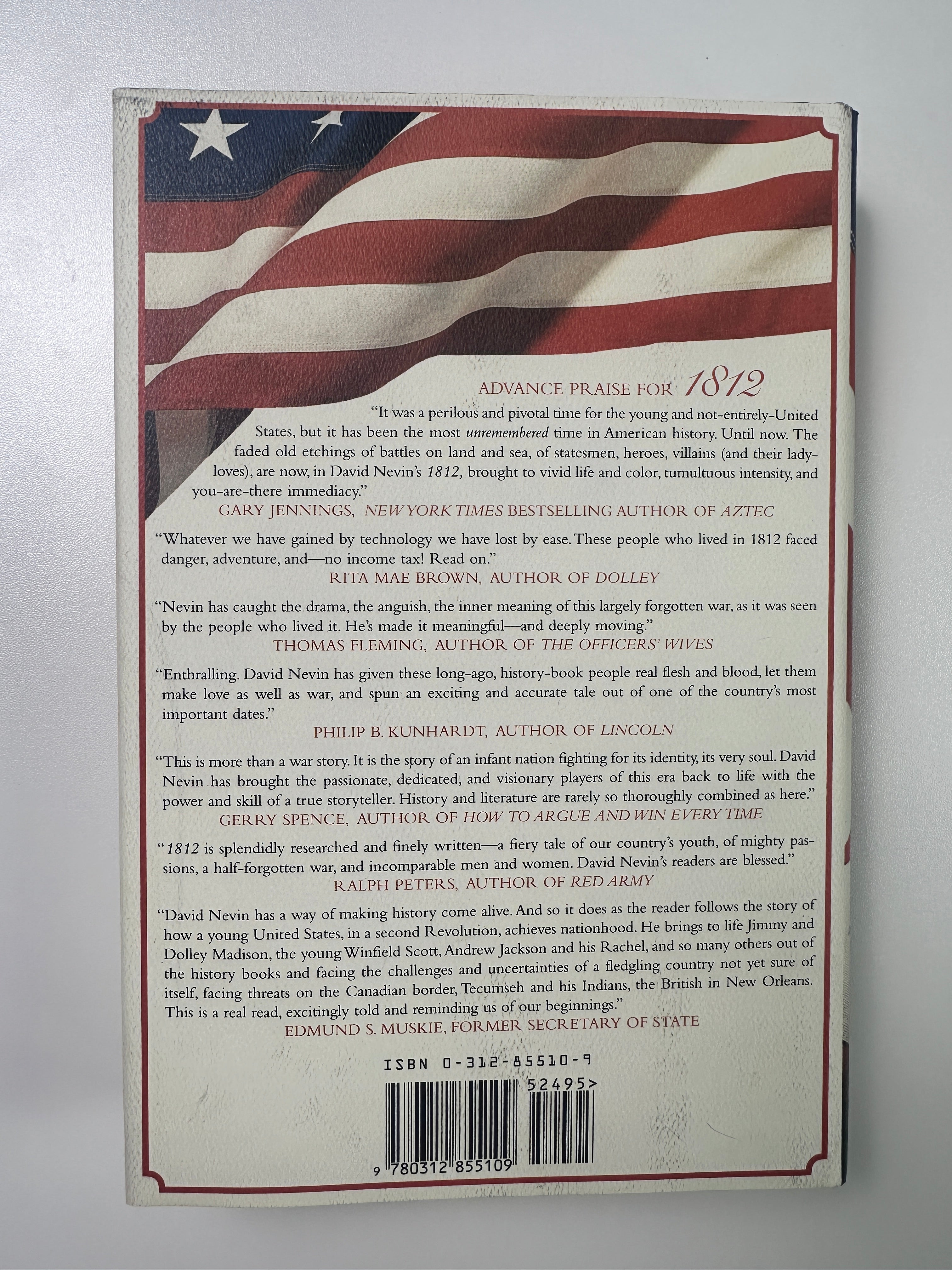 1812: A Novel SIGNED by David Nevin