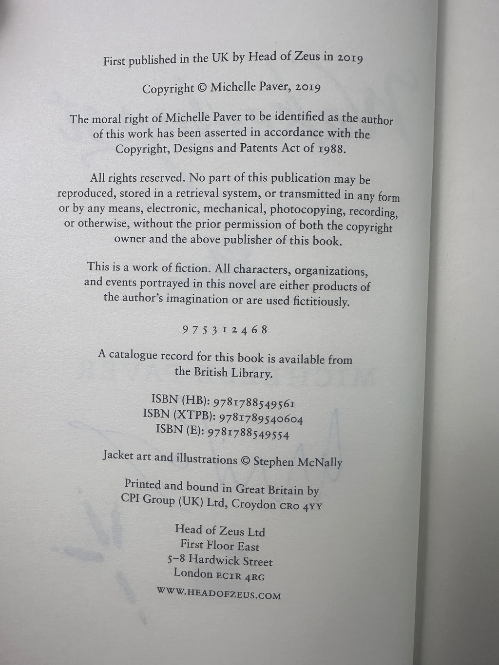 Wakenhyrst SIGNED by Michelle Paver