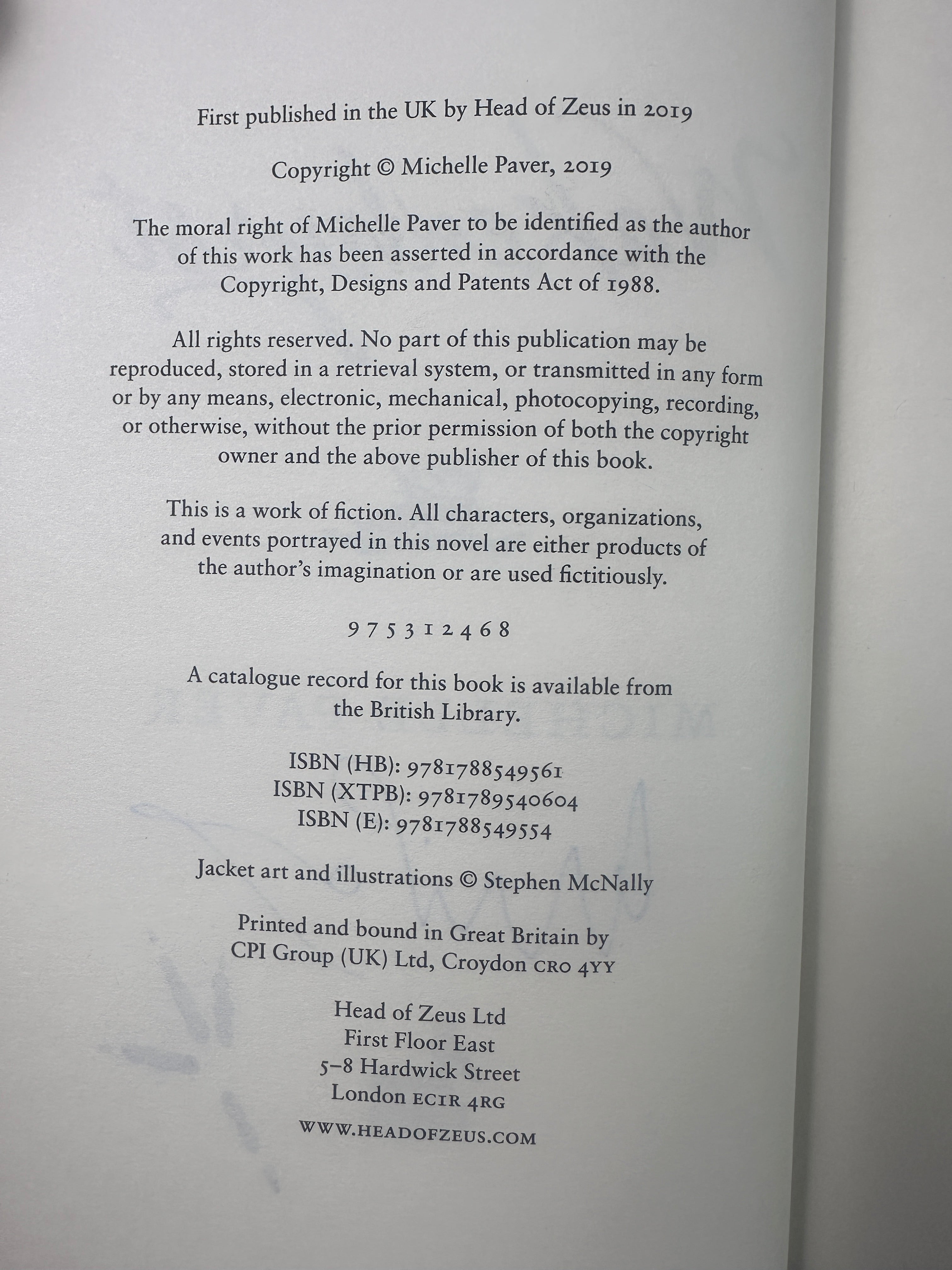 Wakenhyrst SIGNED by Michelle Paver