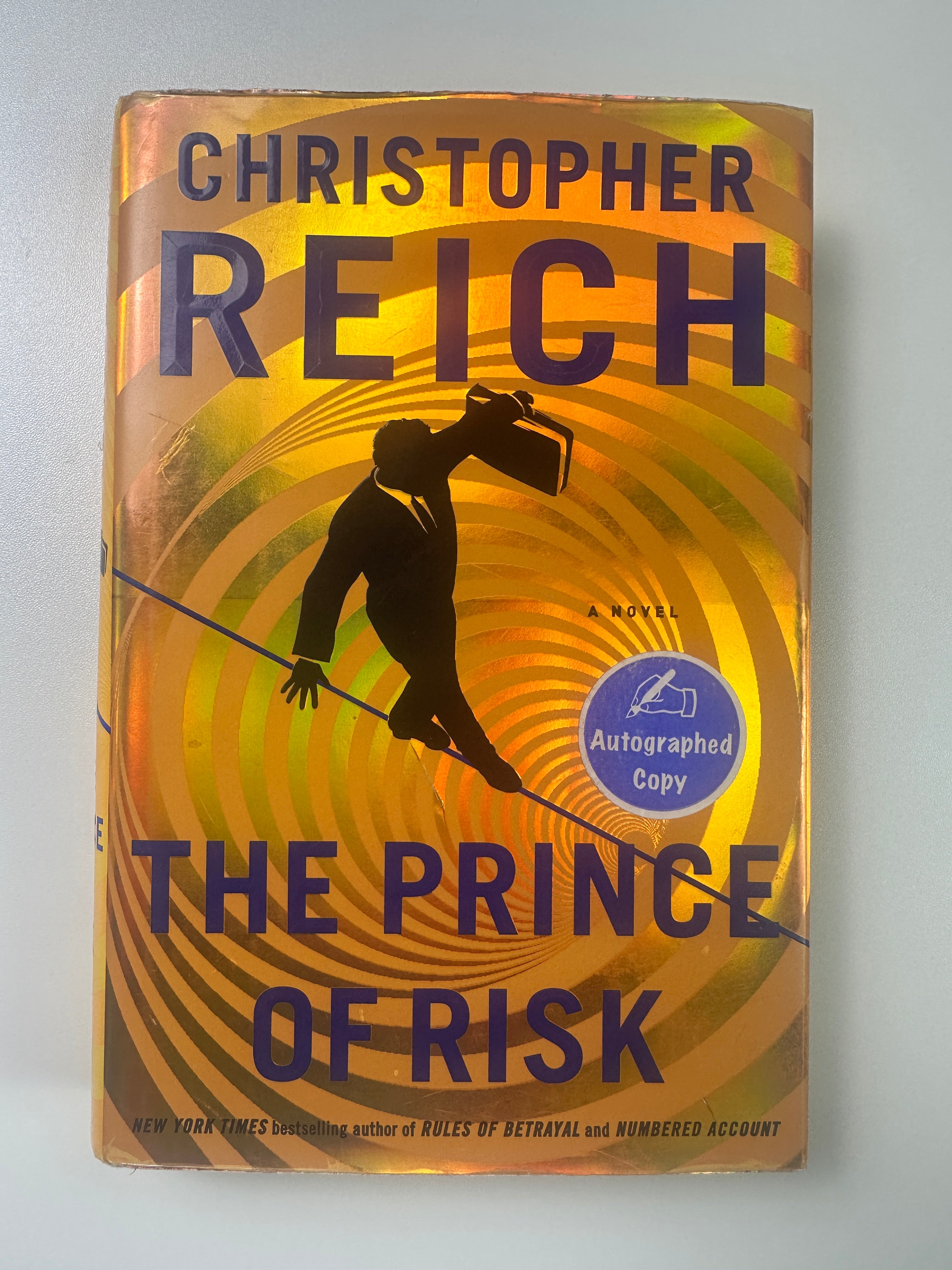 The Prince of Risk: A Novel SIGNED by Christopher Reich