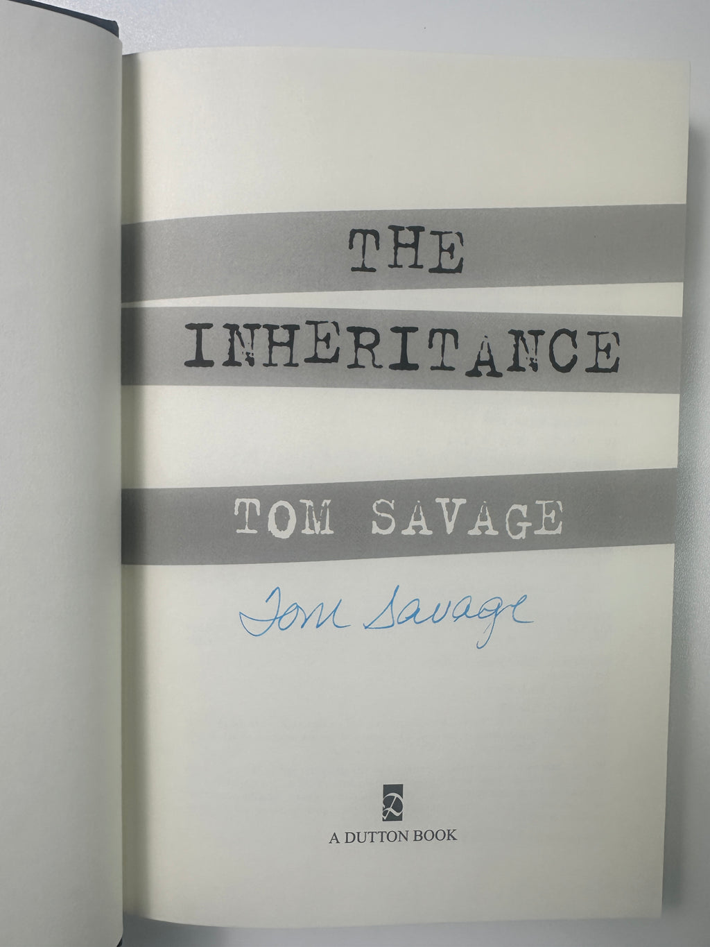The Inheritance SIGNED by Tom Savage