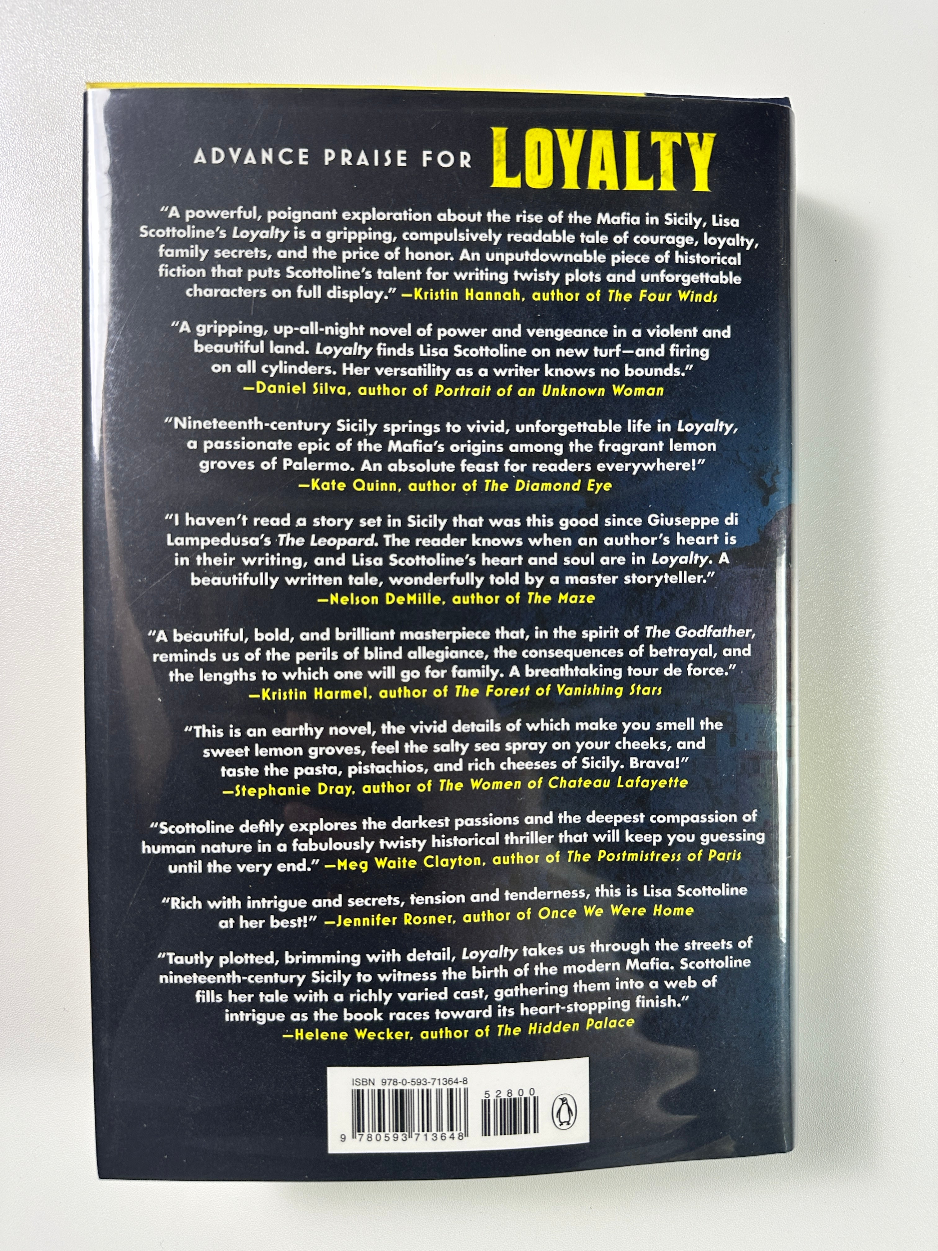 Loyalty: A Novel SIGNED by Lisa Scottoline