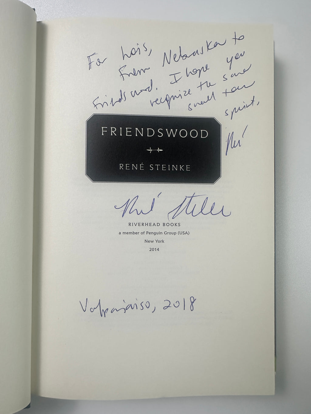 Friendswood: A Novel SIGNED by René Steinke