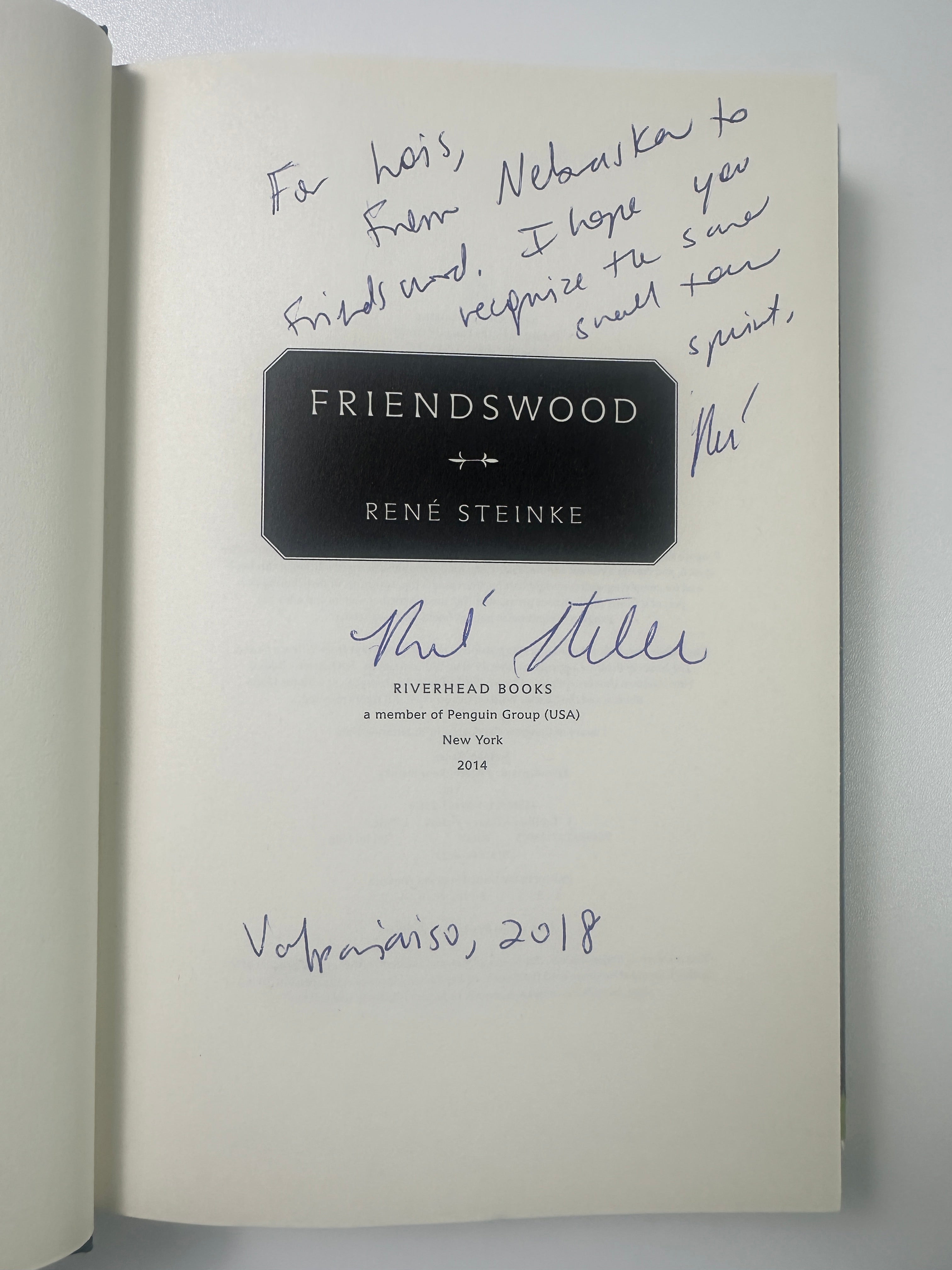 Friendswood: A Novel SIGNED by René Steinke
