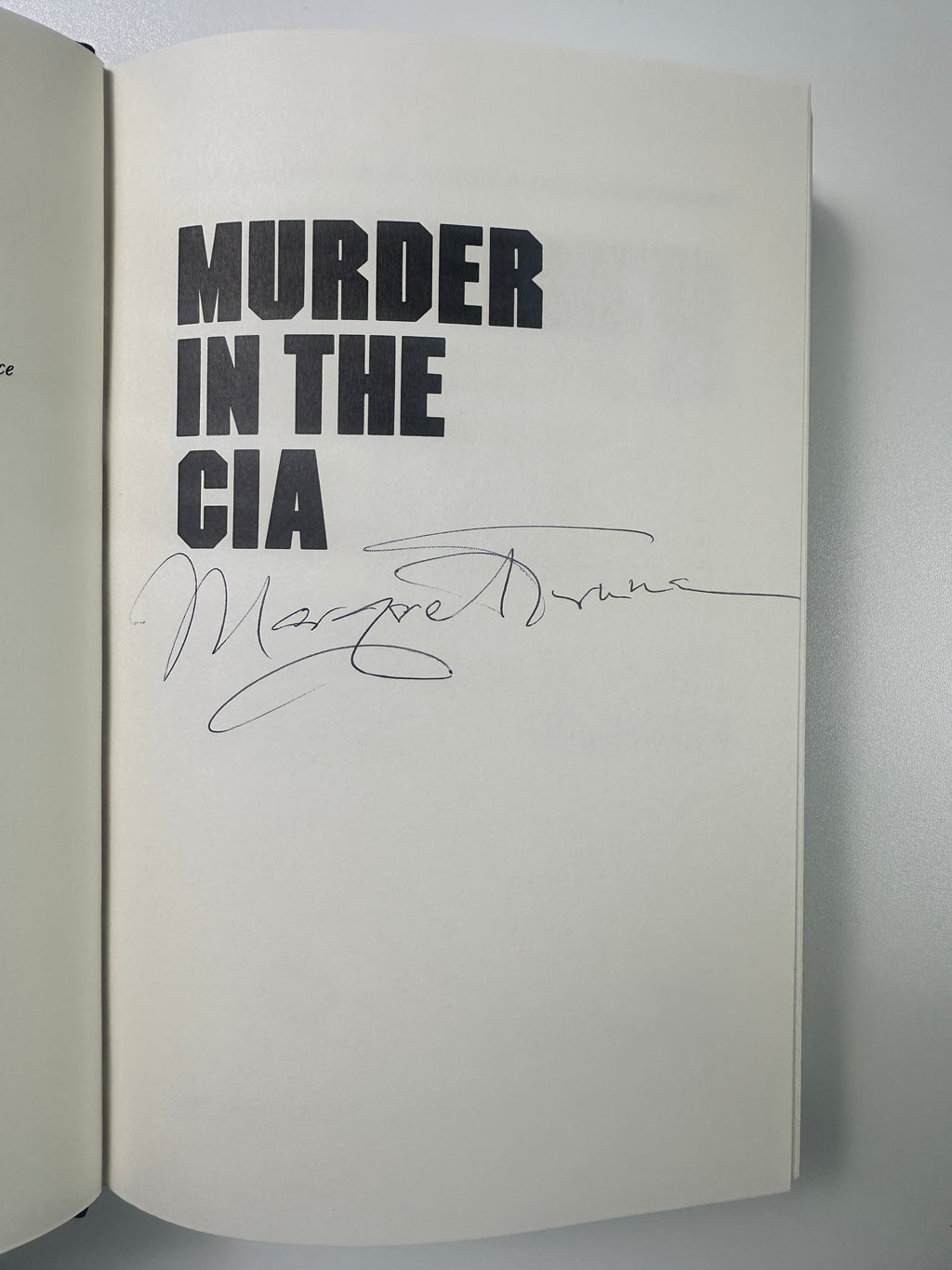 Murder in the CIA SIGNED by Margaret Truman