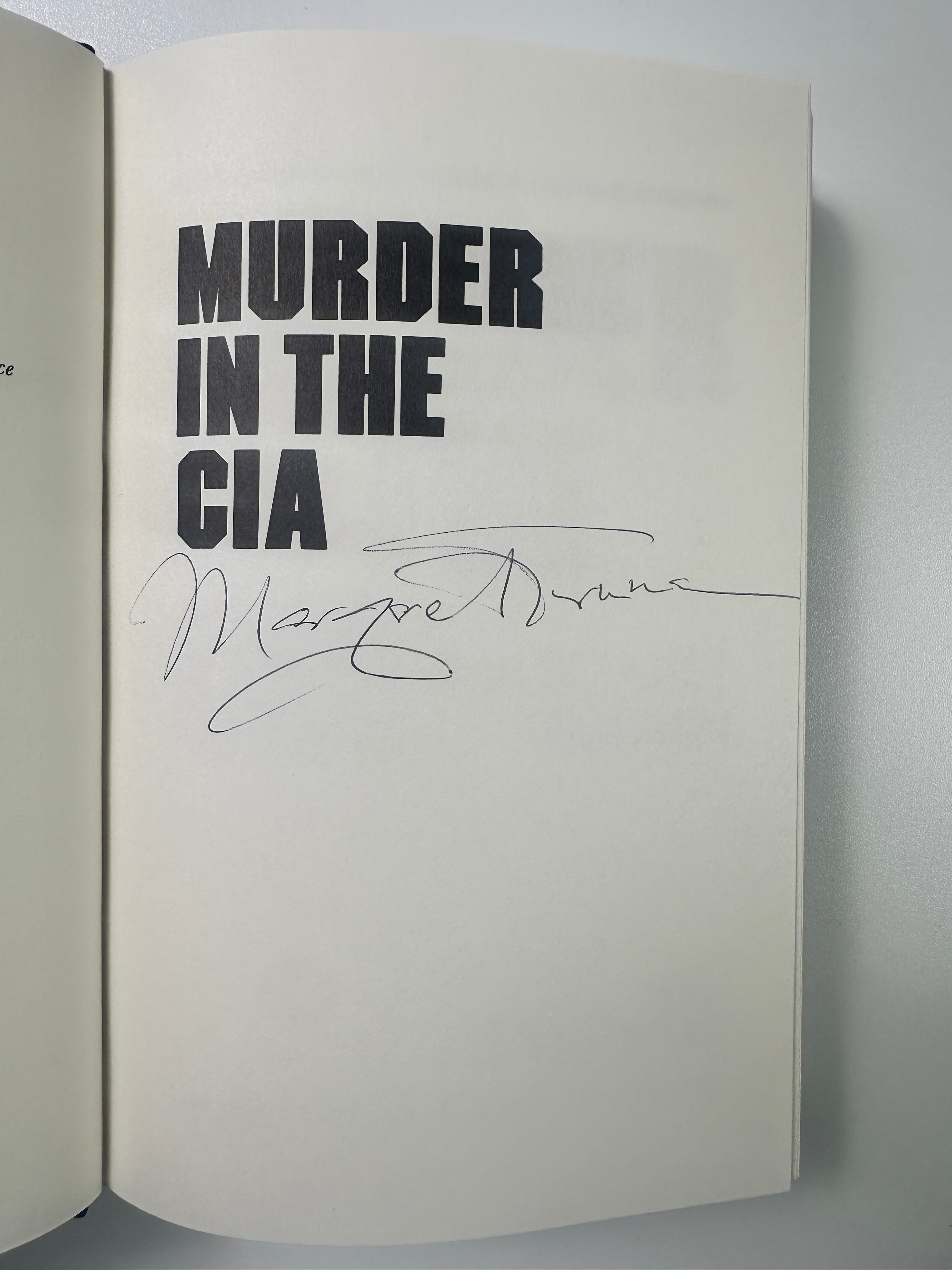 Murder in the CIA SIGNED by Margaret Truman