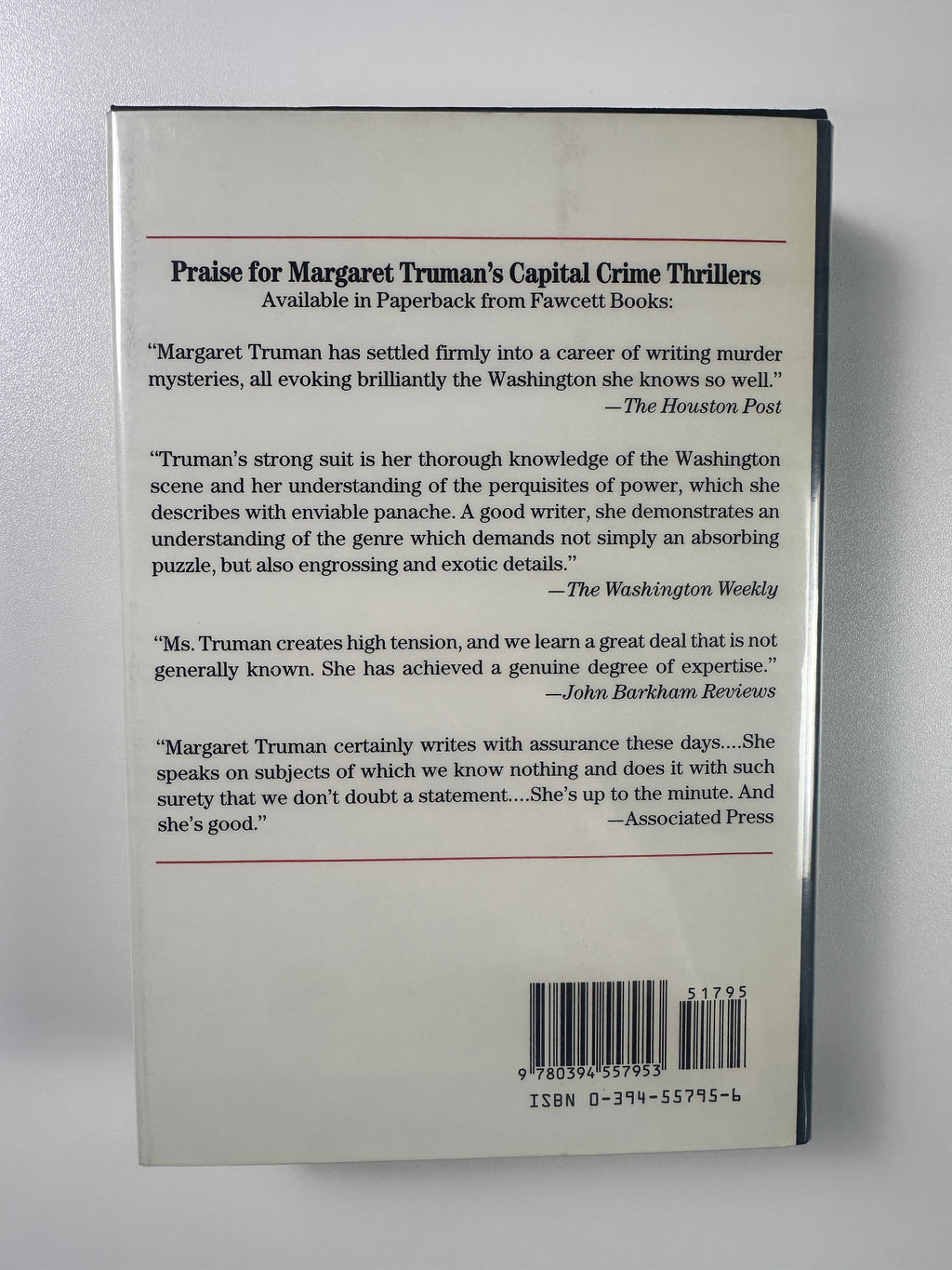 Murder in the CIA SIGNED by Margaret Truman