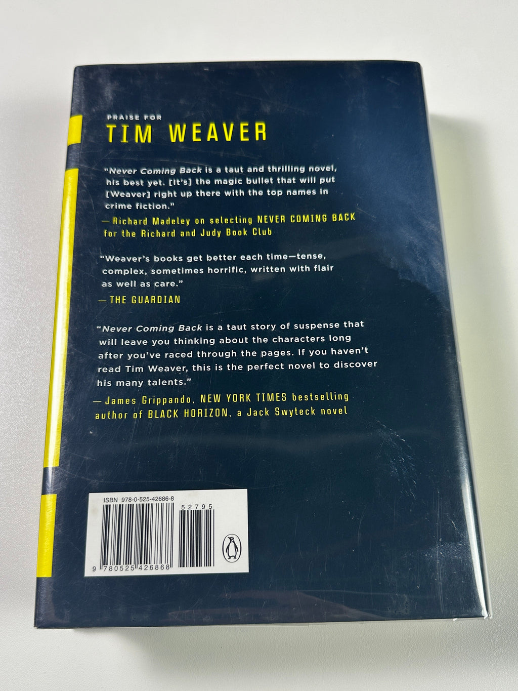 Never Coming Back (A David Raker Mystery) SIGNED by Tim Weaver