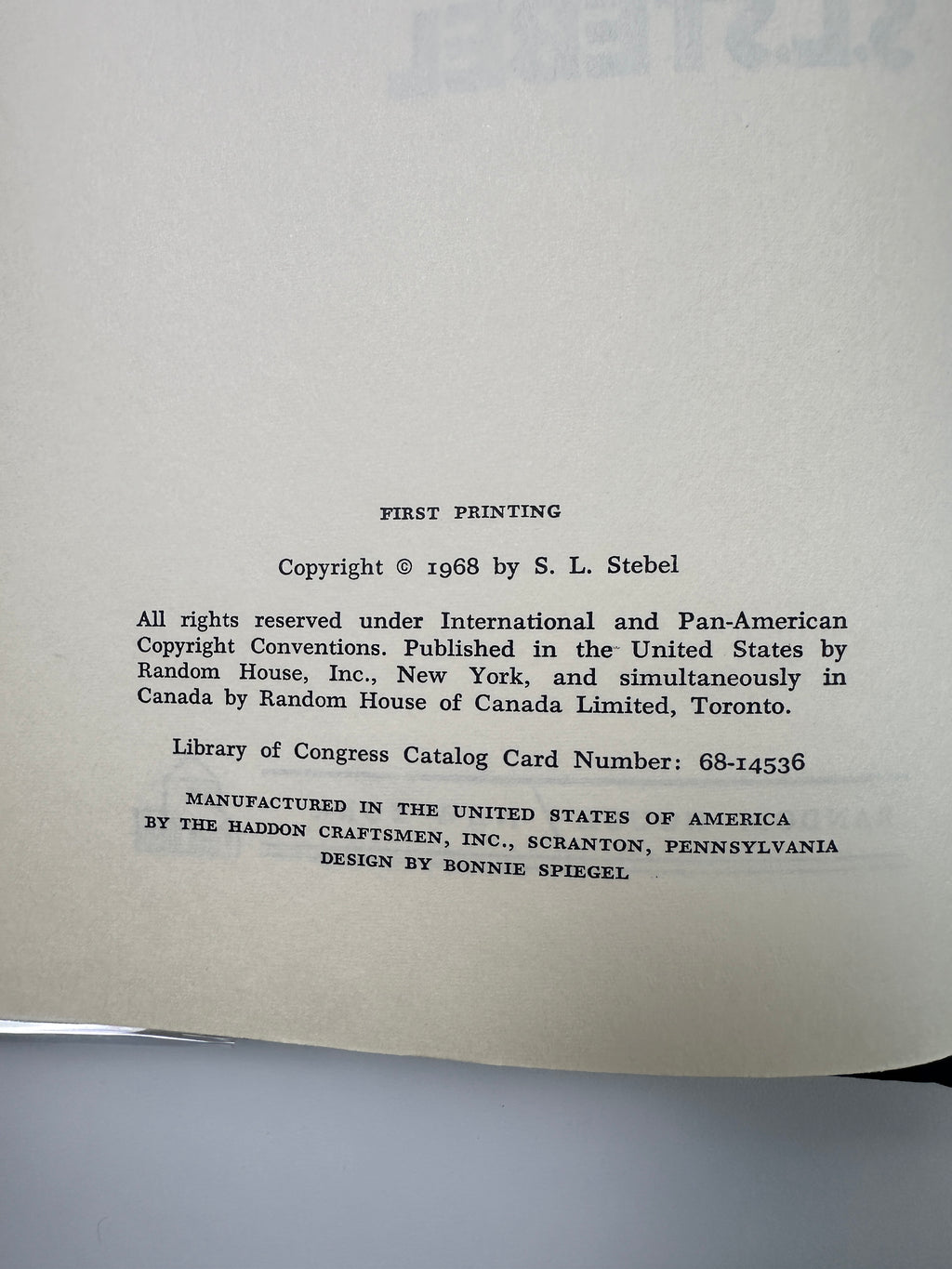 The Collaborator by S.L. Stebel Signed & Inscribed to Actor Oskar Werner | First Printing