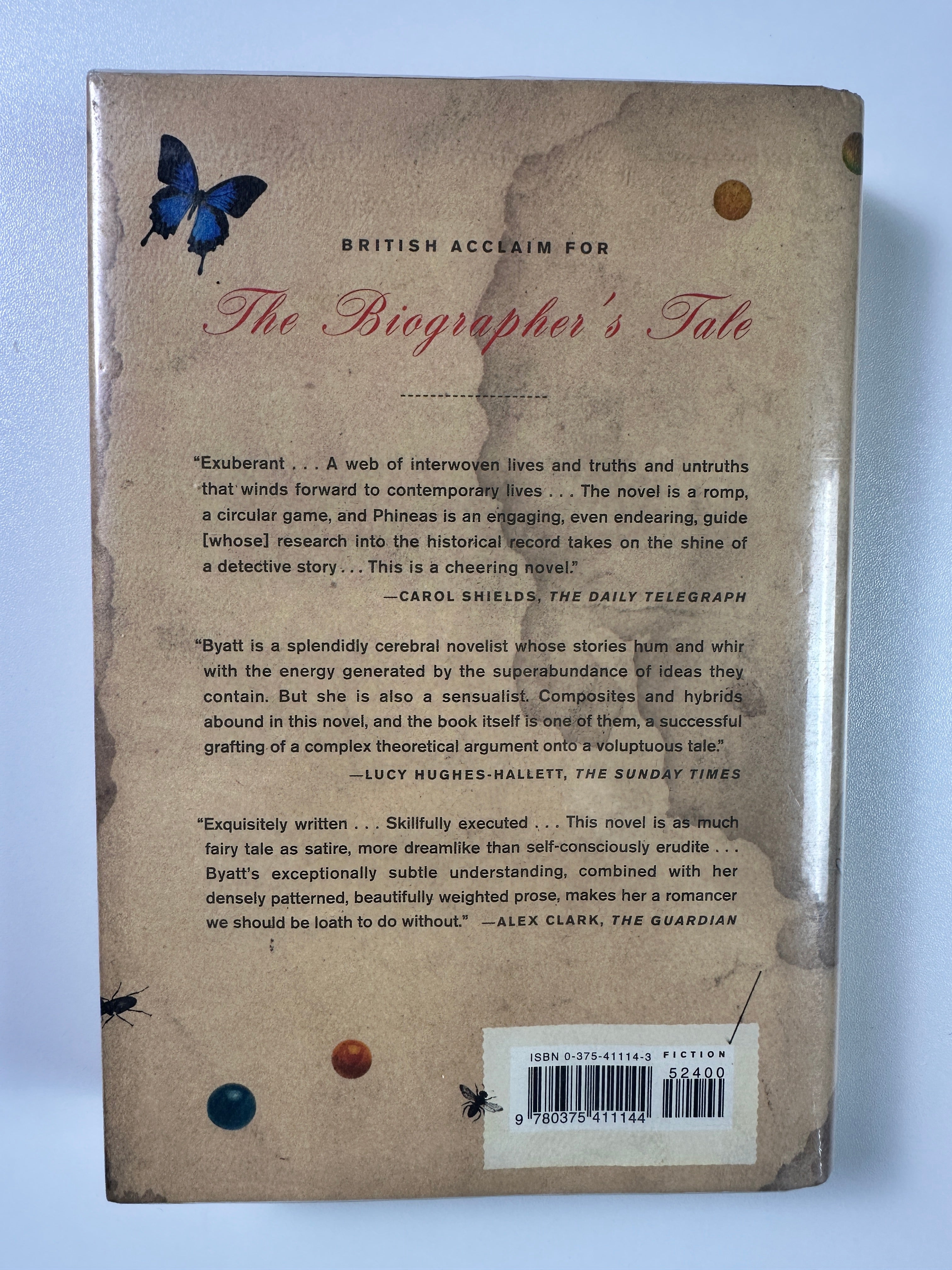 The Biographer's Tale by A.S. Byatt | First American Edition