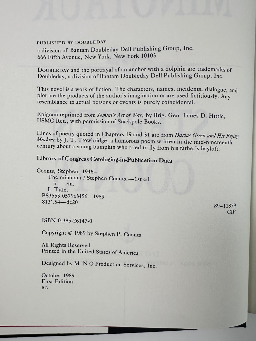 Minotaur by Stephen Coonts | First Edition