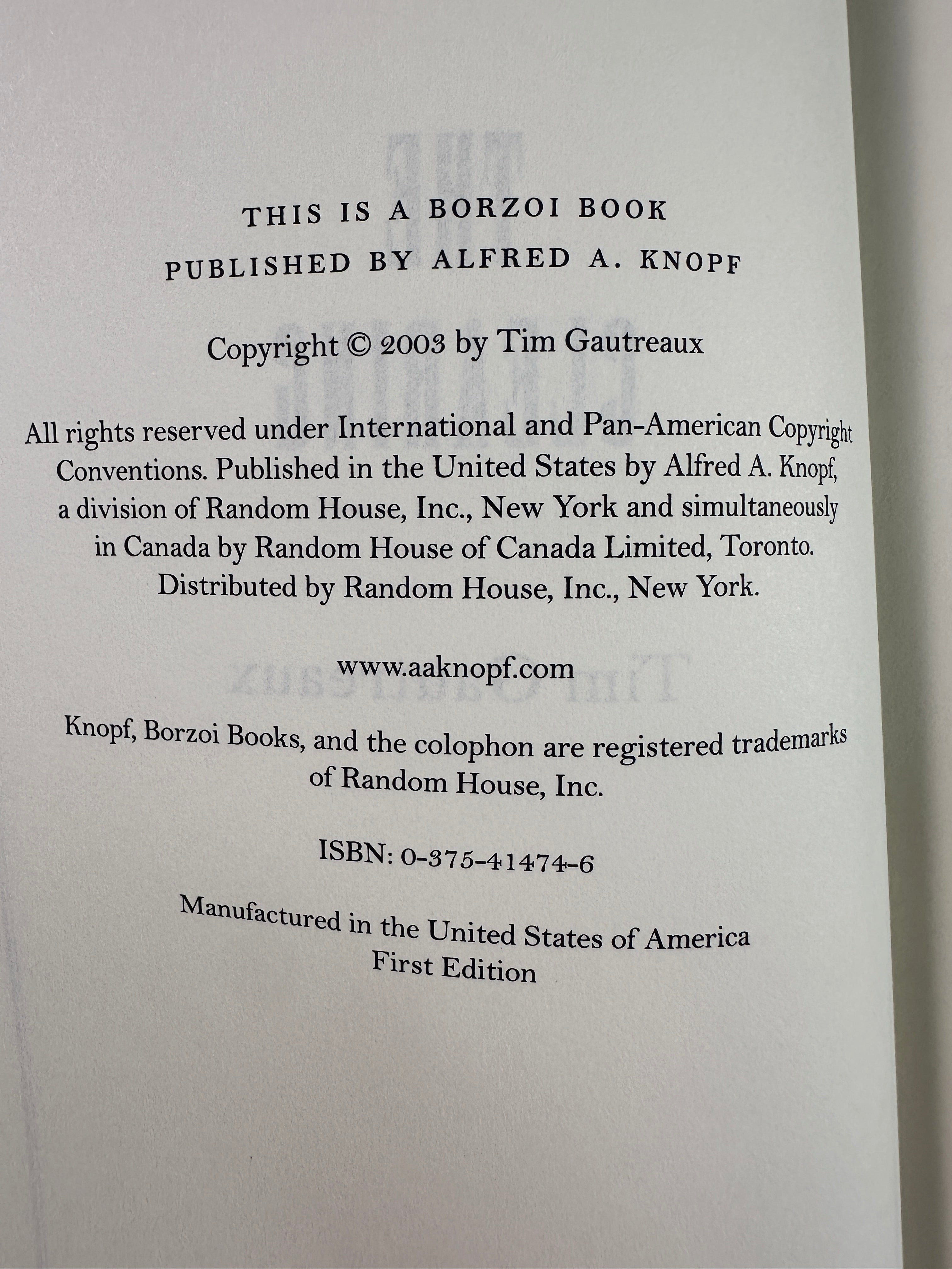 The Clearing by Tim Gautreaux | First Edition