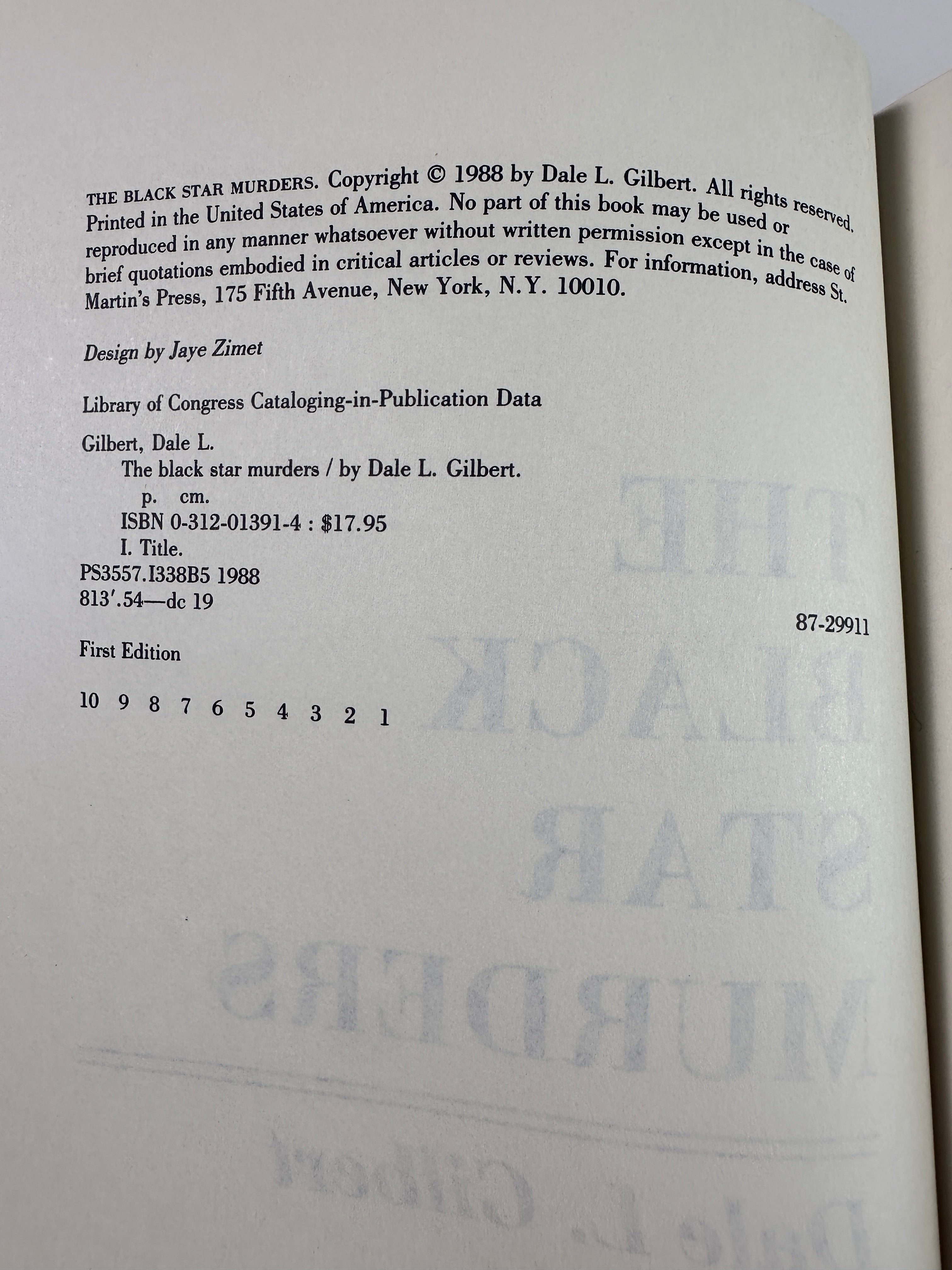 The Black Star Murders by Dale L. Gilbert | First Edition