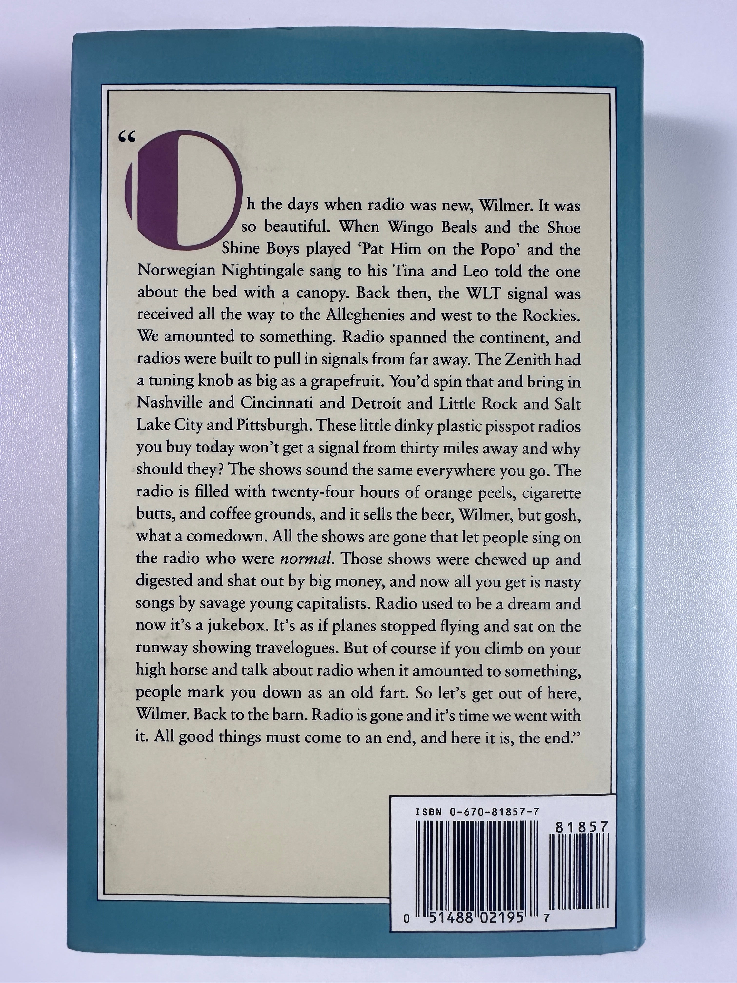 WLT: A Radio Romance by Garrison Keillor | First Edition