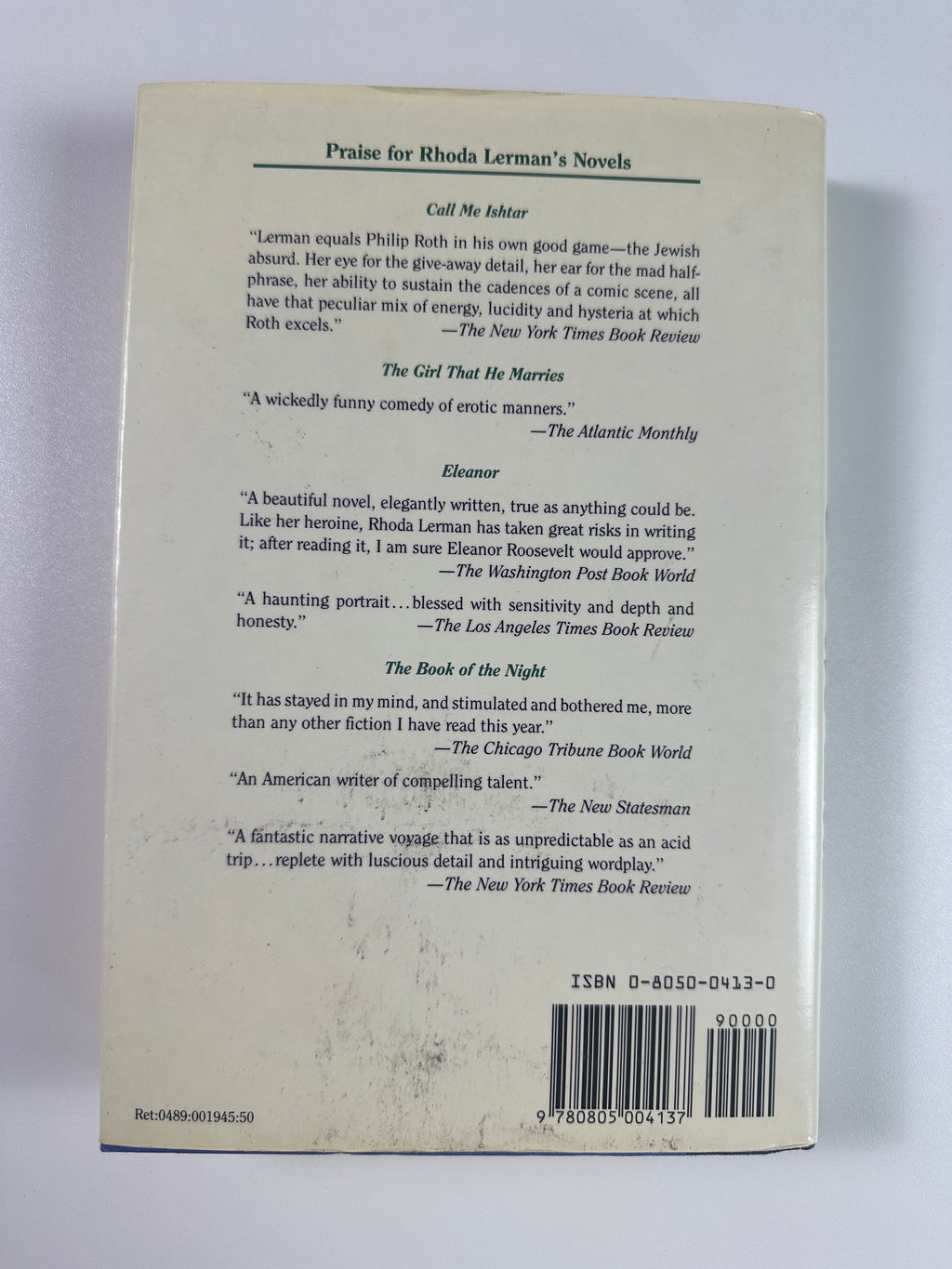 God's Ear by Rhoda Lerman | First Edition