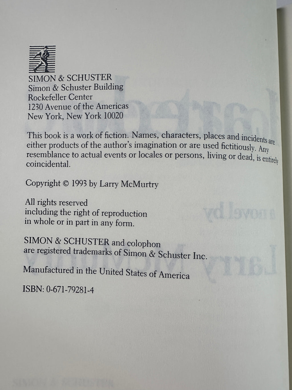 Streets of Laredo by Larry McMurtry