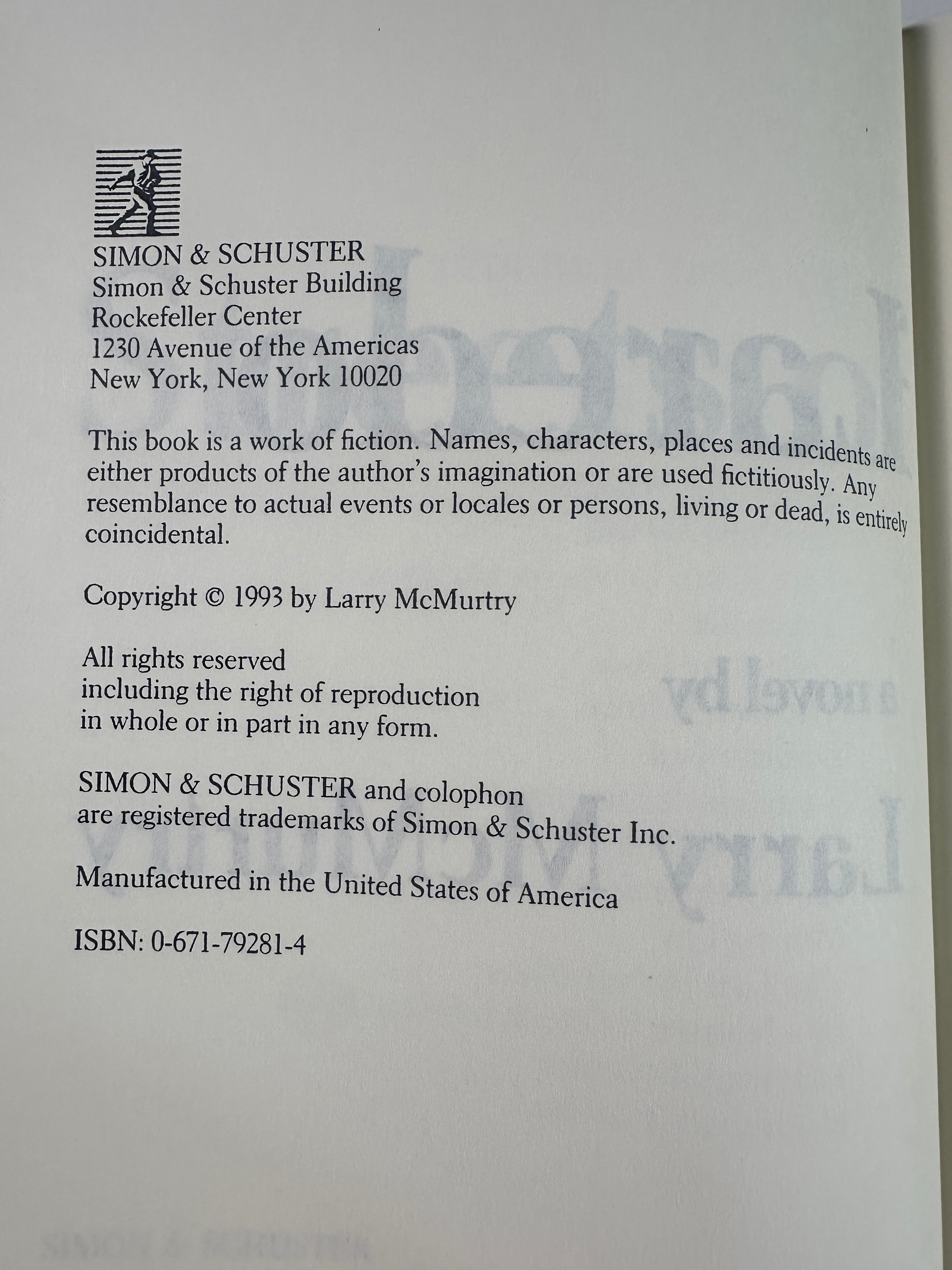 Streets of Laredo by Larry McMurtry