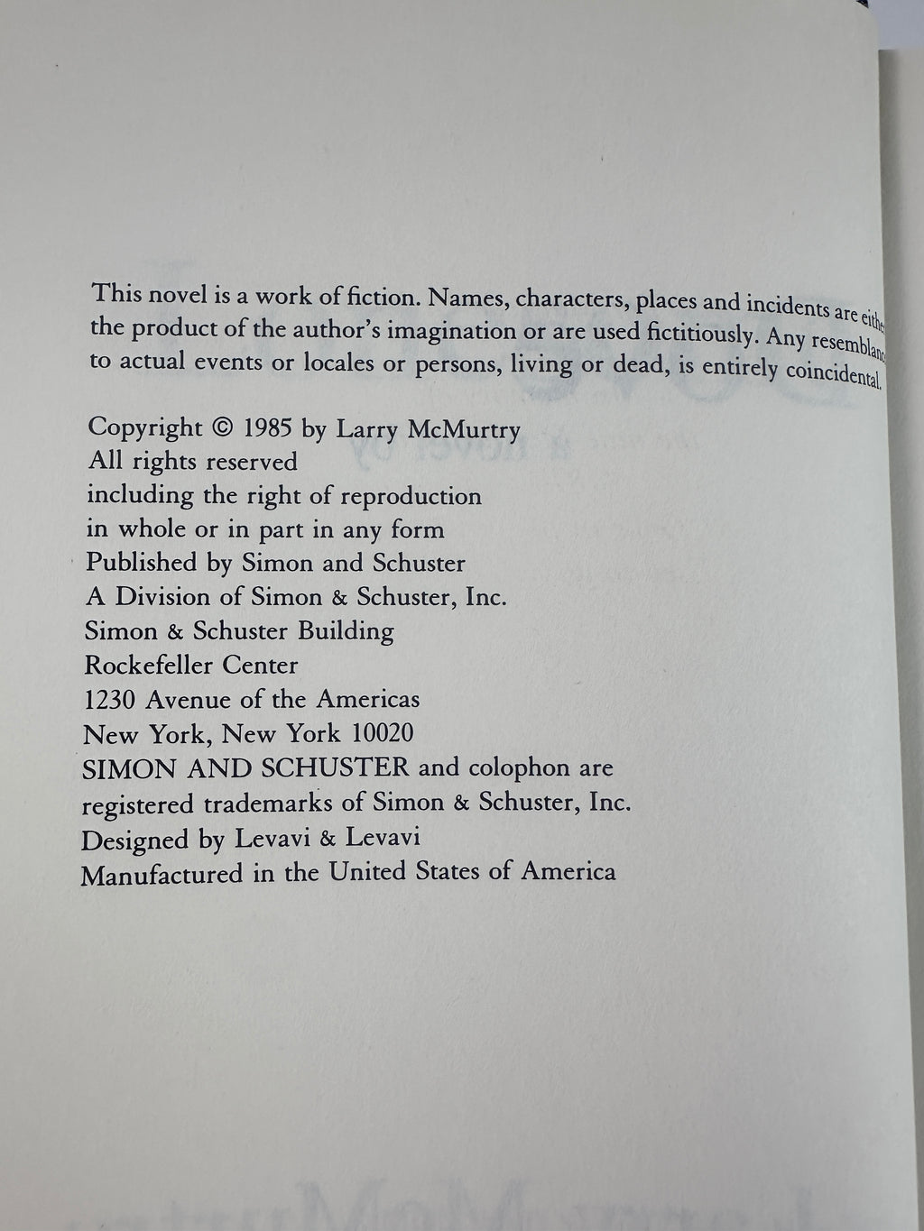 Lonesome Dove by Larry McMurtry