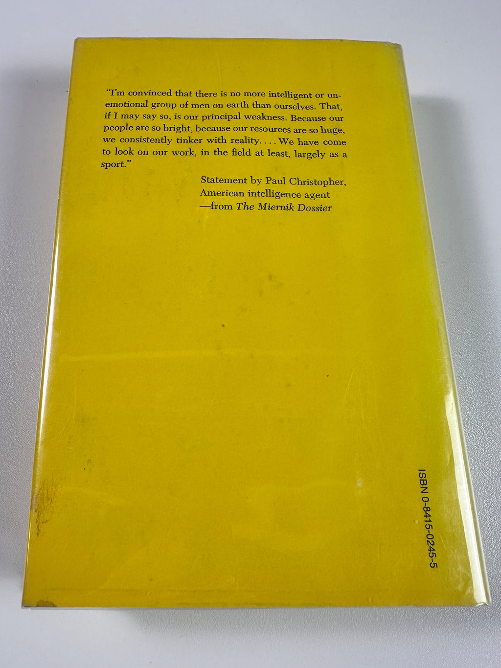The Miernik Dossier by Charles McCarry | First Edition