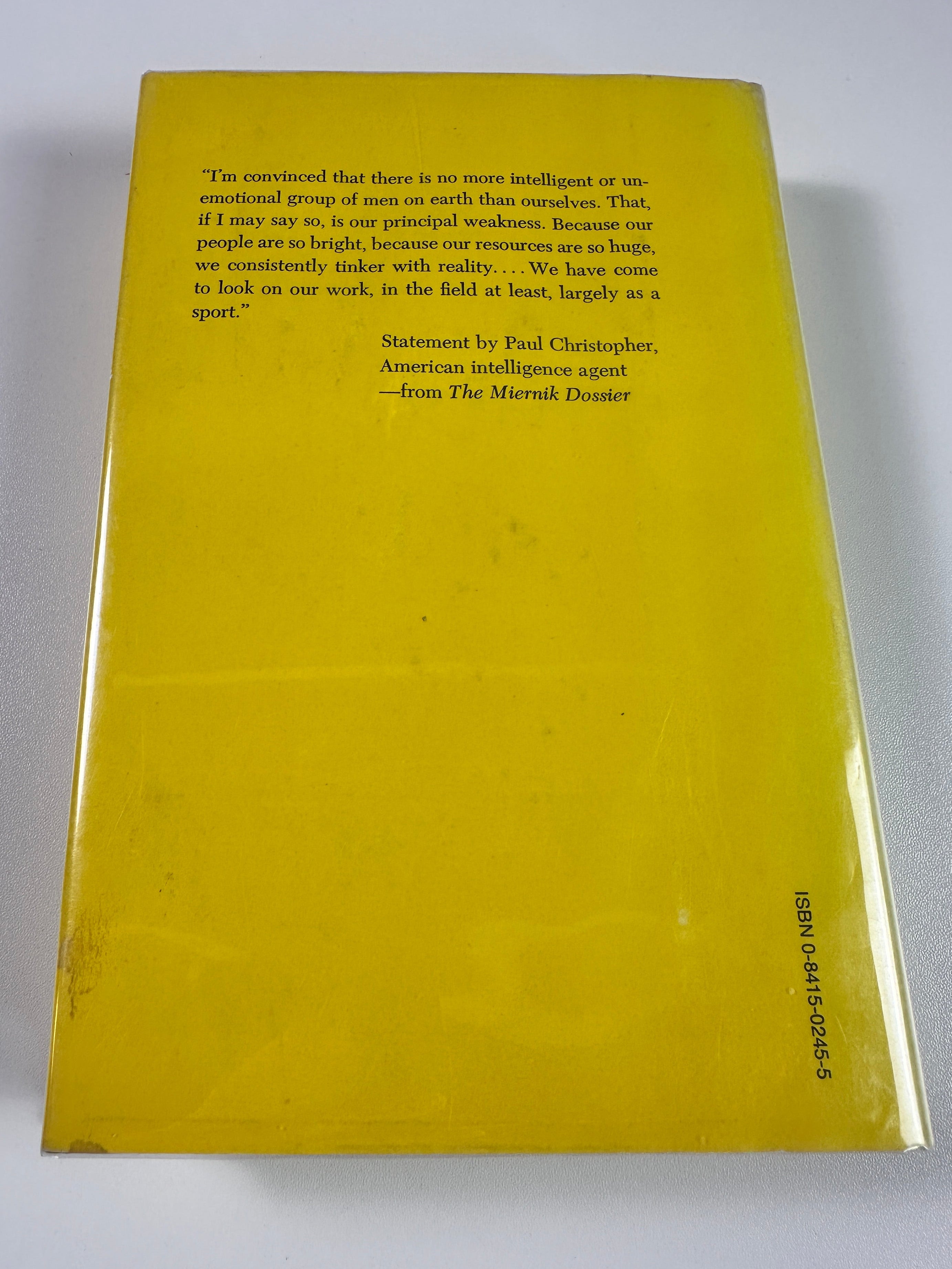 The Miernik Dossier by Charles McCarry | First Edition
