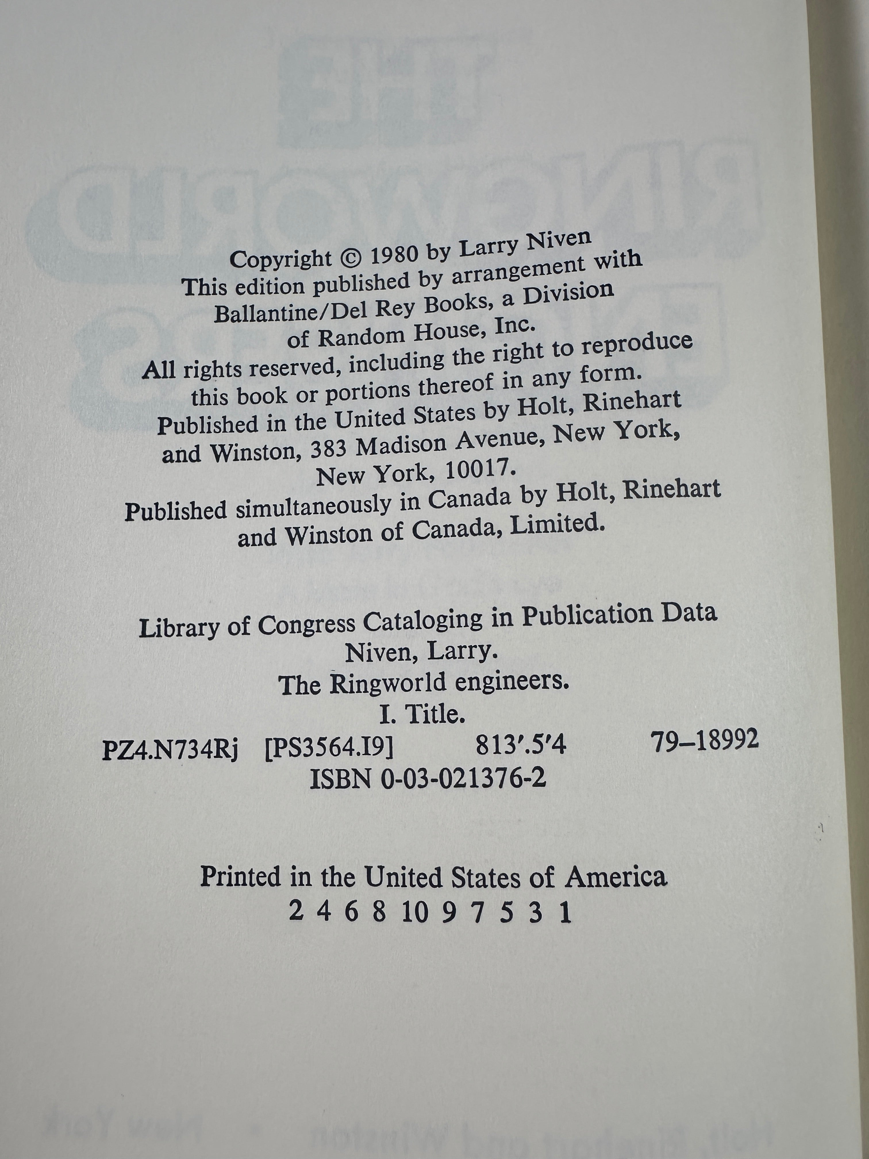 The Ringworld Engineers by Larry Niven | First Edition