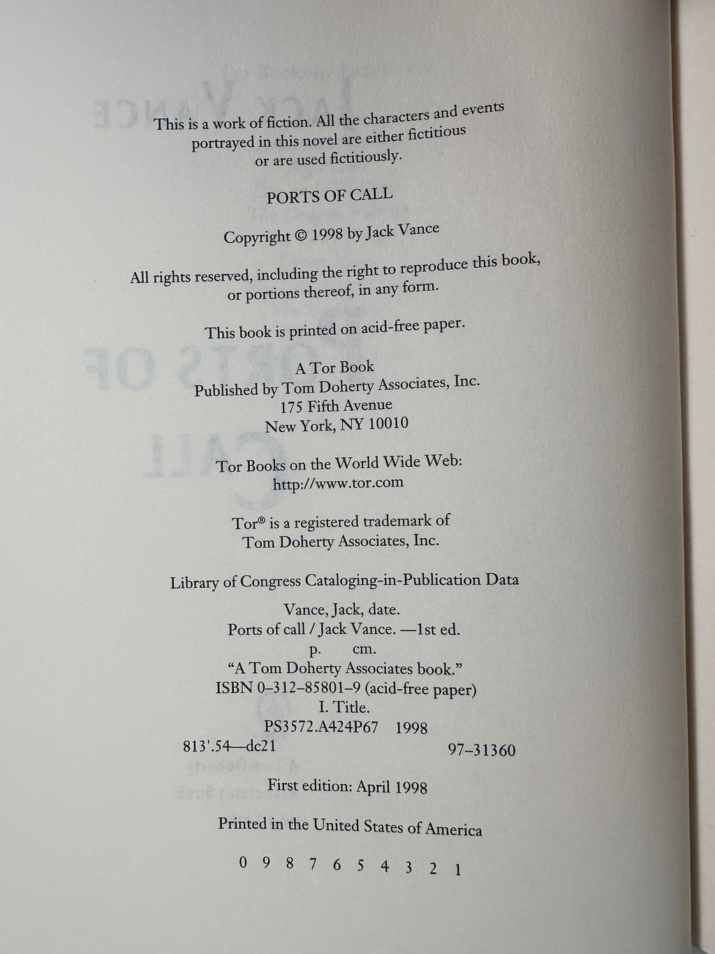 Ports of Call by Jack Vance | First Edition