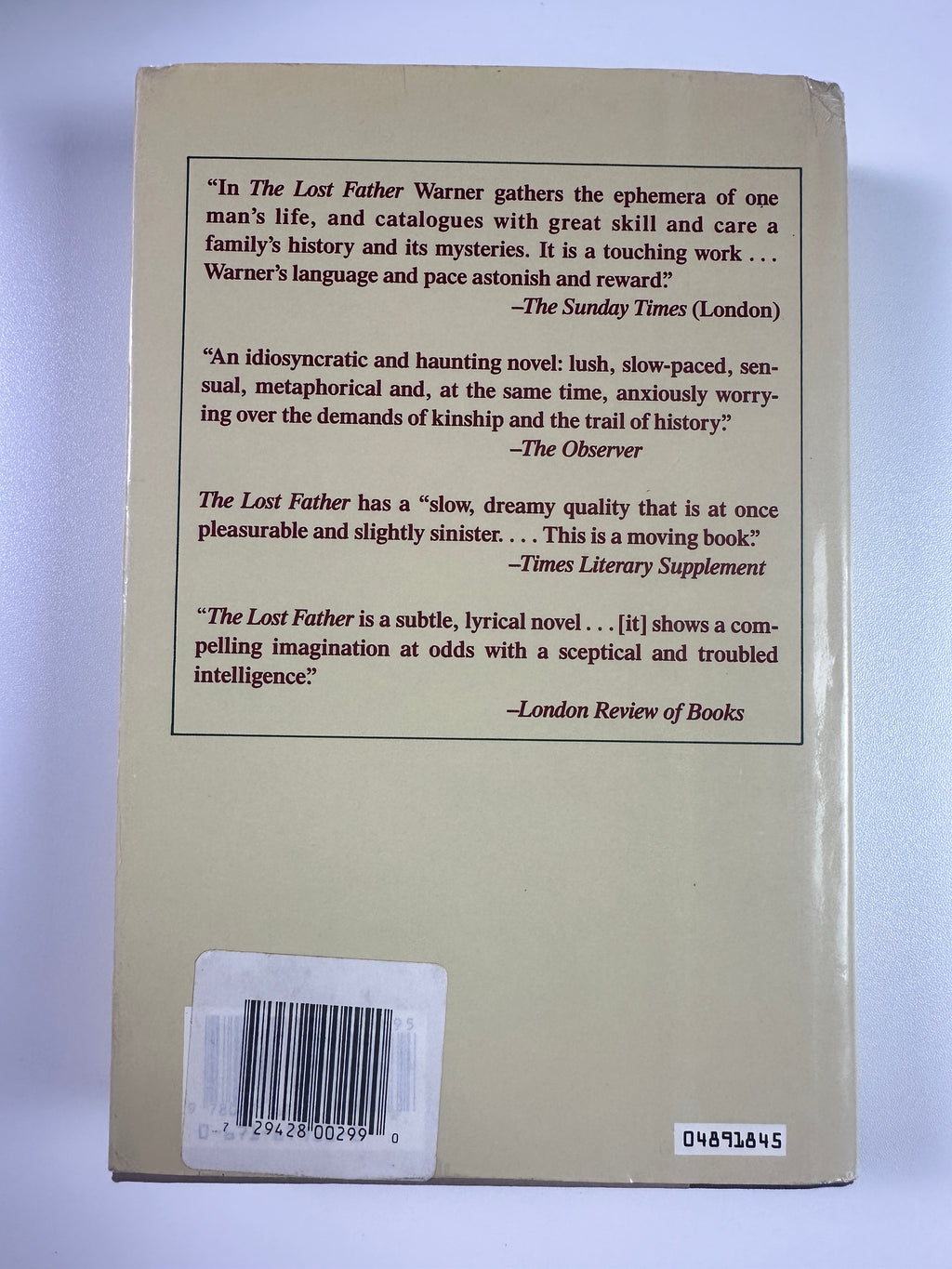 The Lost Father by Marina Warner | First Edition