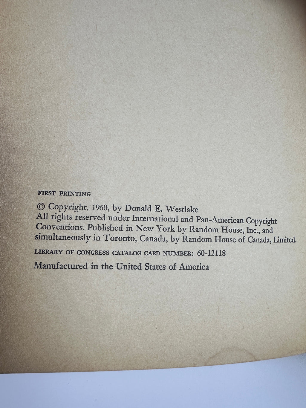 The Mercenaries by Donald E. Westlake | First Printing