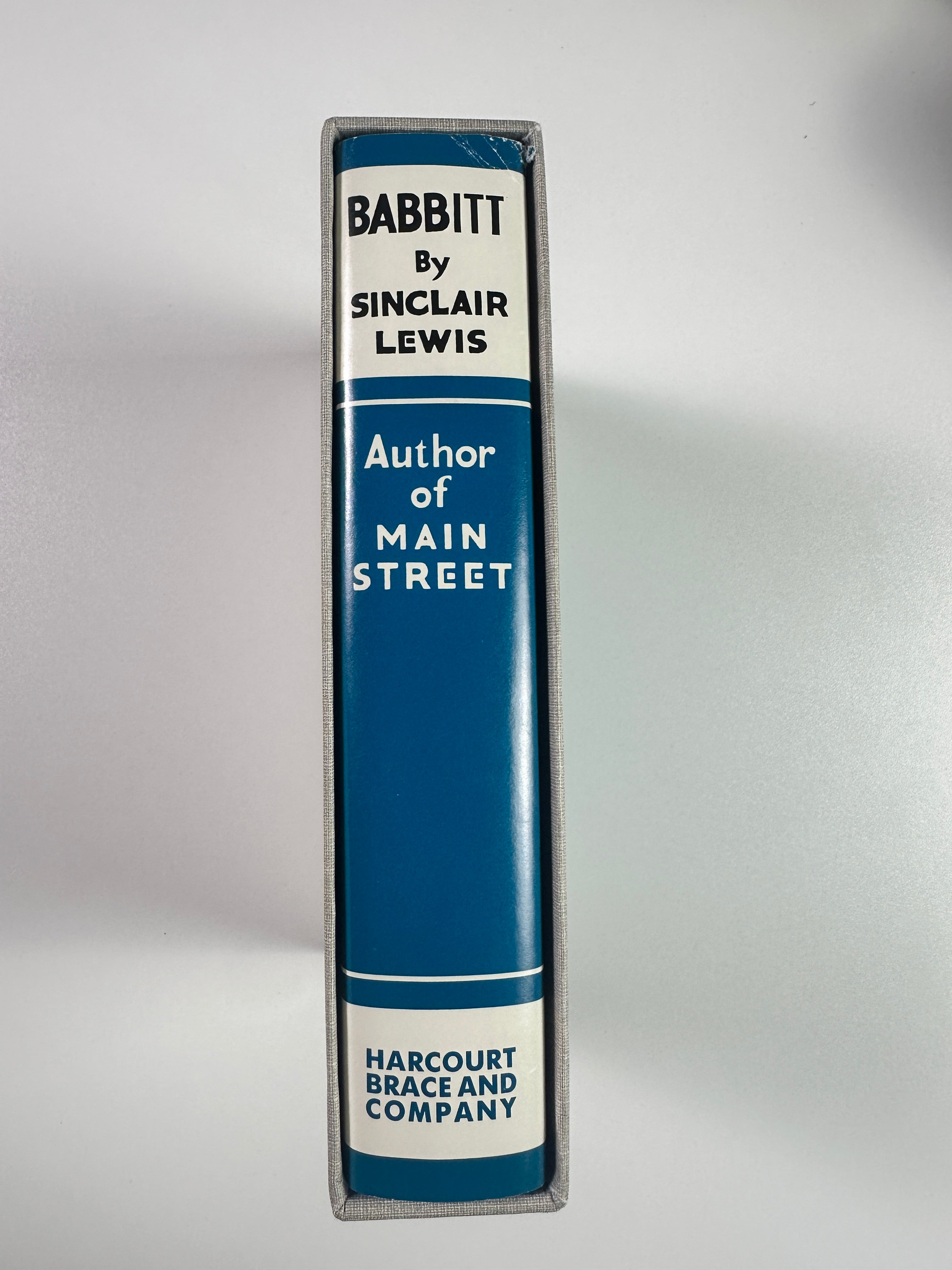 Babbitt by Sinclair Lewis | First Edition Library Facsimile | Slipcase & Publisher Insert