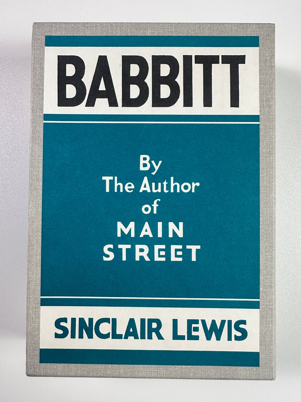 Babbitt by Sinclair Lewis | First Edition Library Facsimile | Slipcase & Publisher Insert