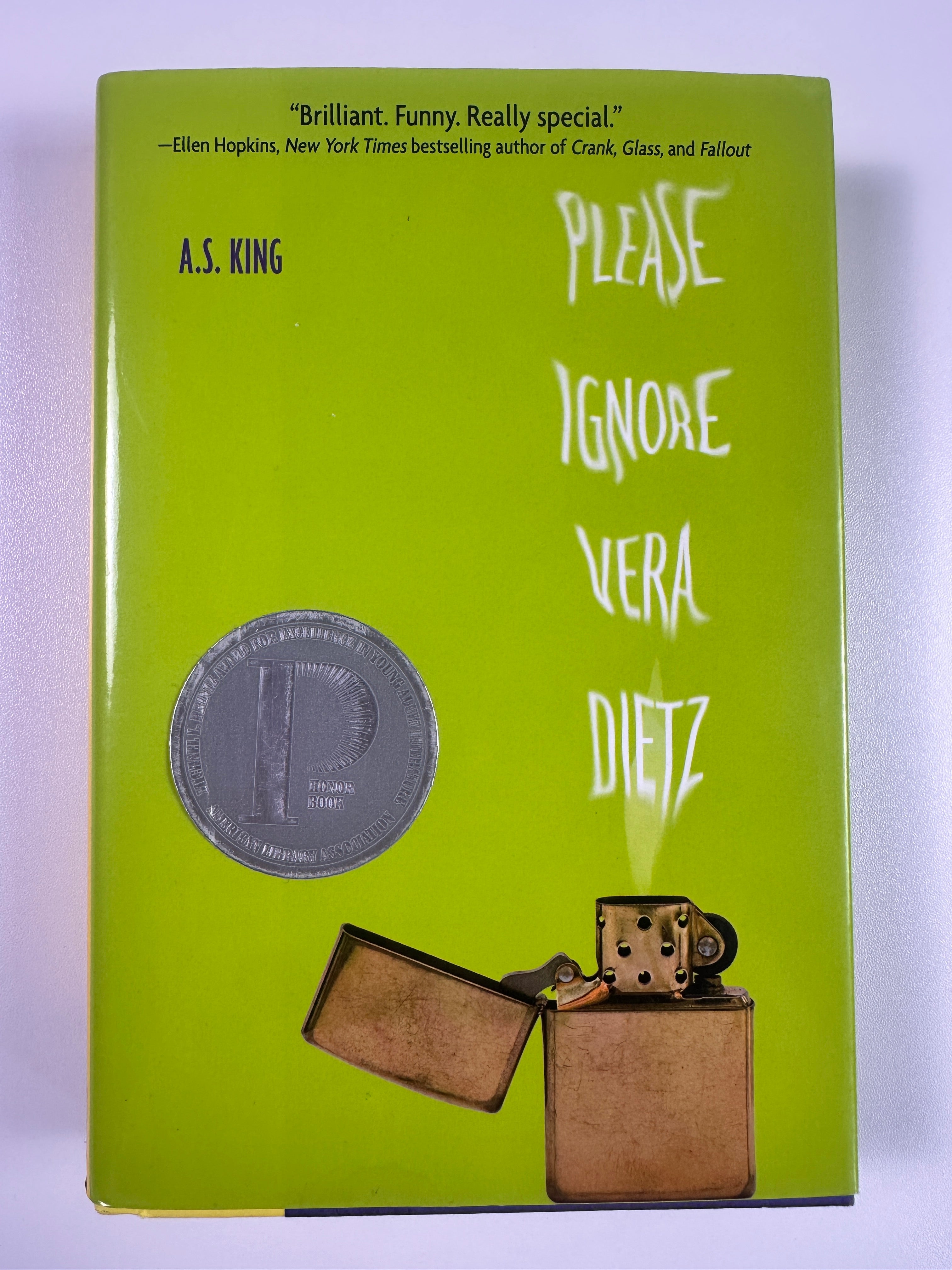 Please Ignore Vera Dietz SIGNED by A.S. King